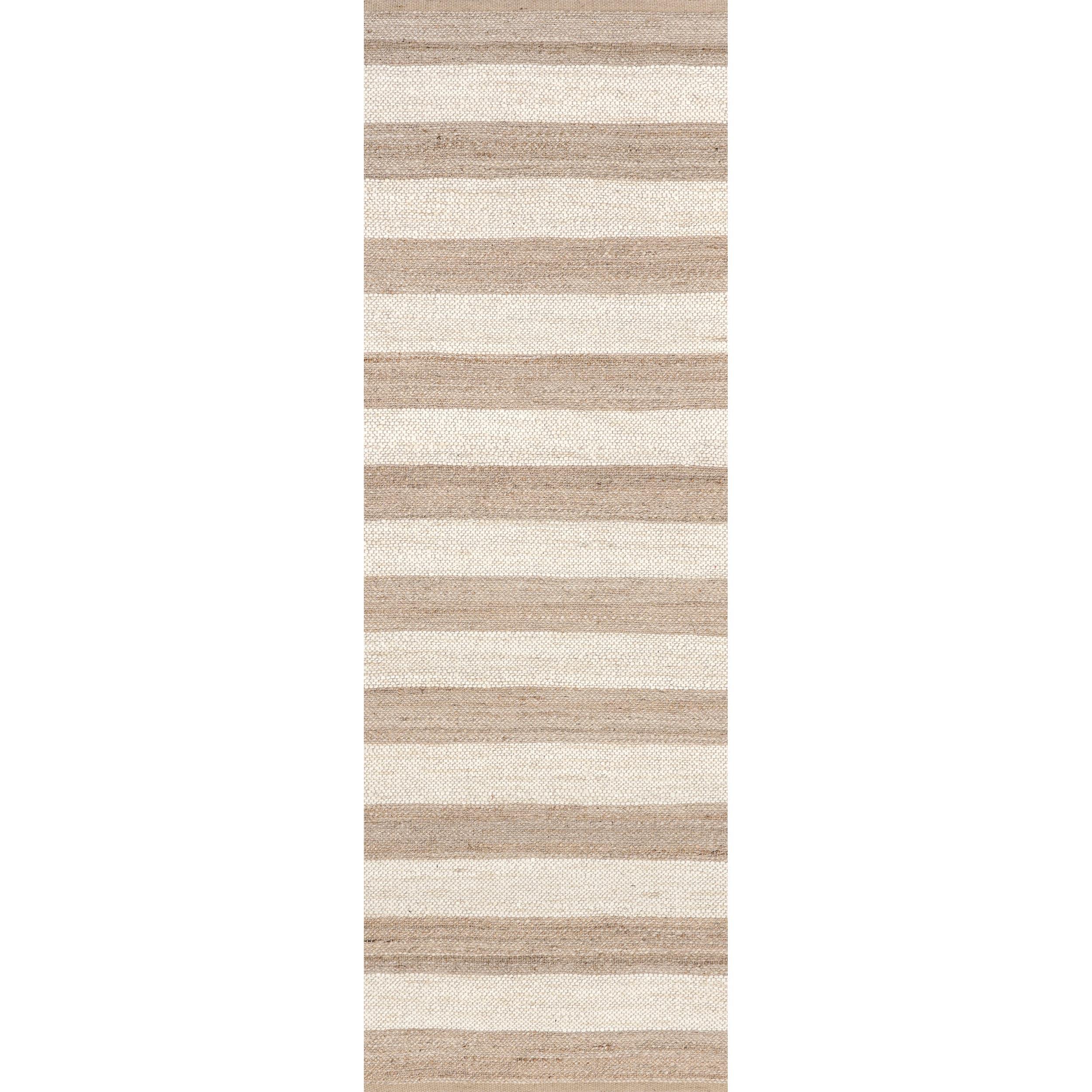 nuLOOM Flatweave Alisia Stripes Jute Area Rug