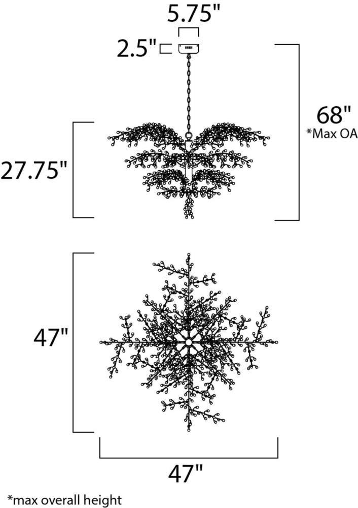 Maxim Lighting - LED Chandelier - Chandelier - Cluster-14.4W 12 LED