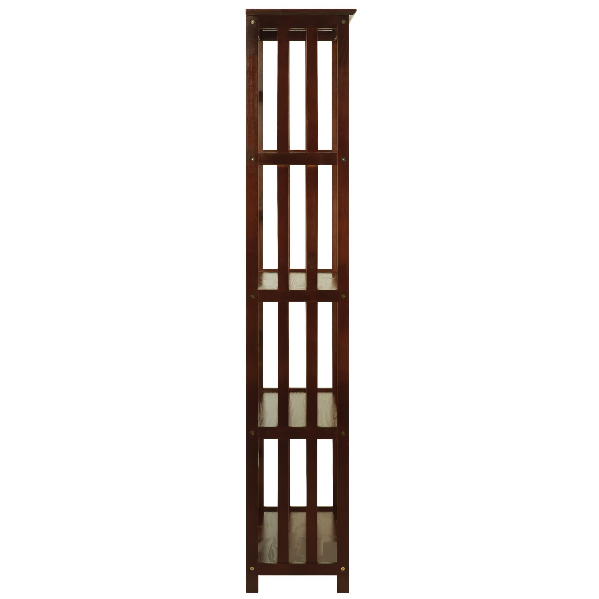 Casual Home Mission Style 5-Shelf Bookcase, Walnut