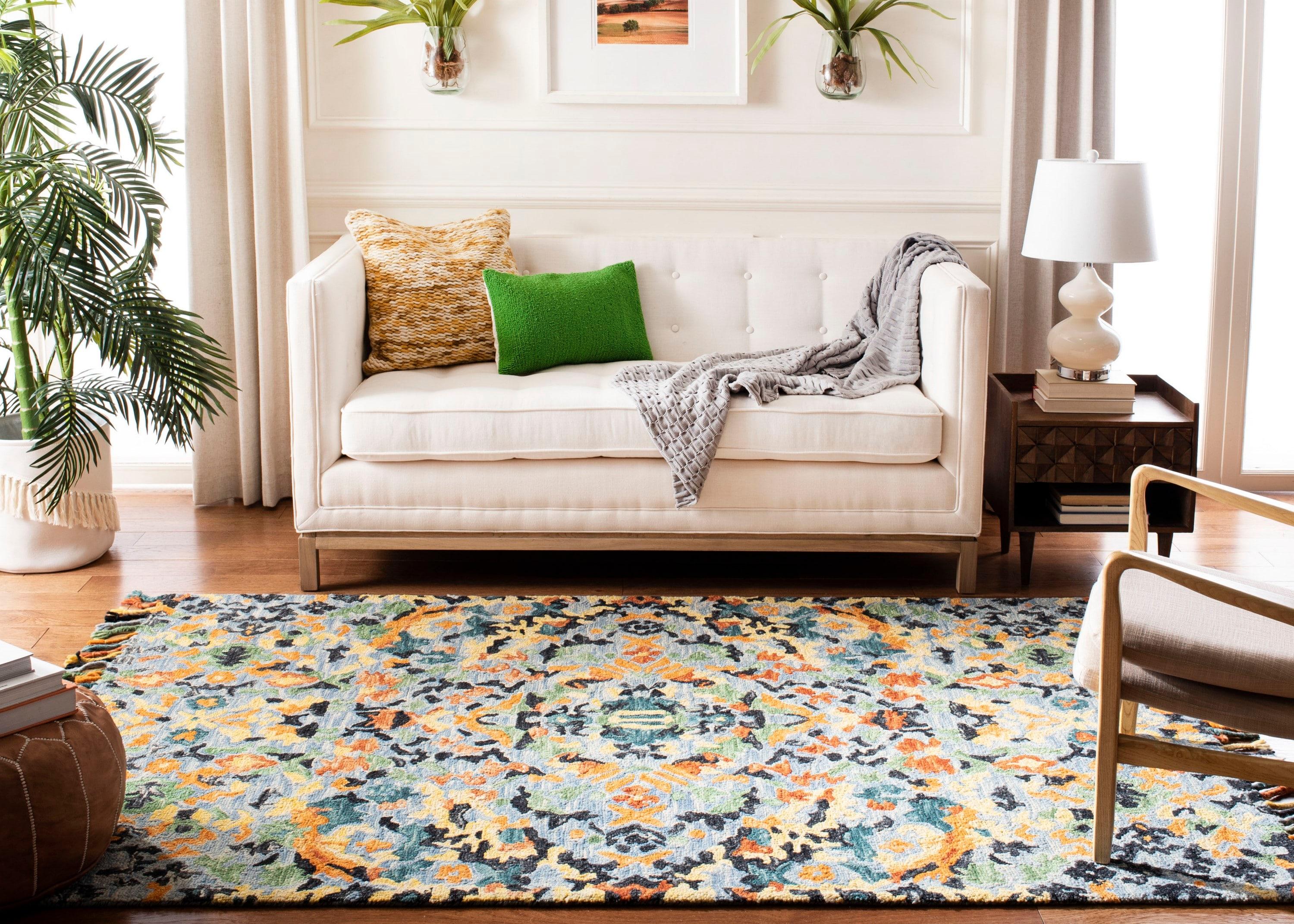 Safavieh Hand Tufted Wool;Cotton Abstract Indoor Rug