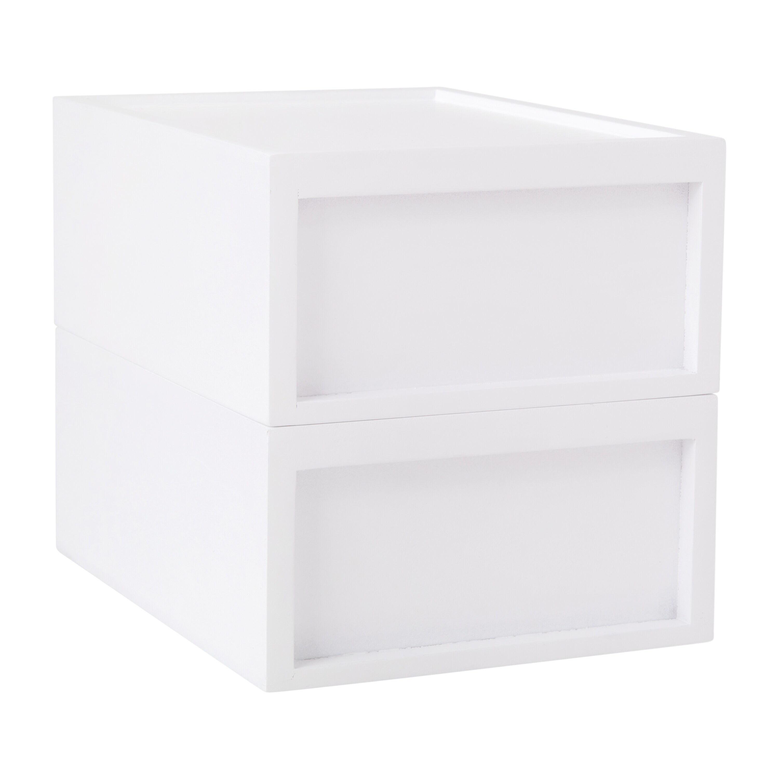 Thomas Martha Stewart Wooden Storage Boxes With Pullout Drawers (Set of 2)