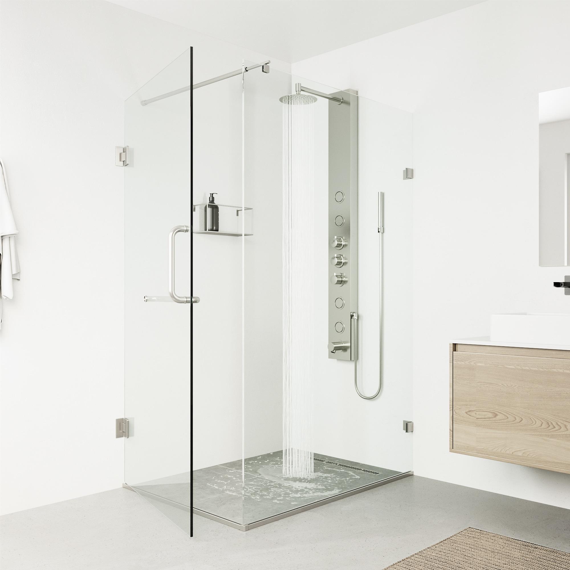 Bowery 59" H X 6" W 4-Jet Shower System &Tub Filler with Hand Shower Wand and Adjustable Shower Head