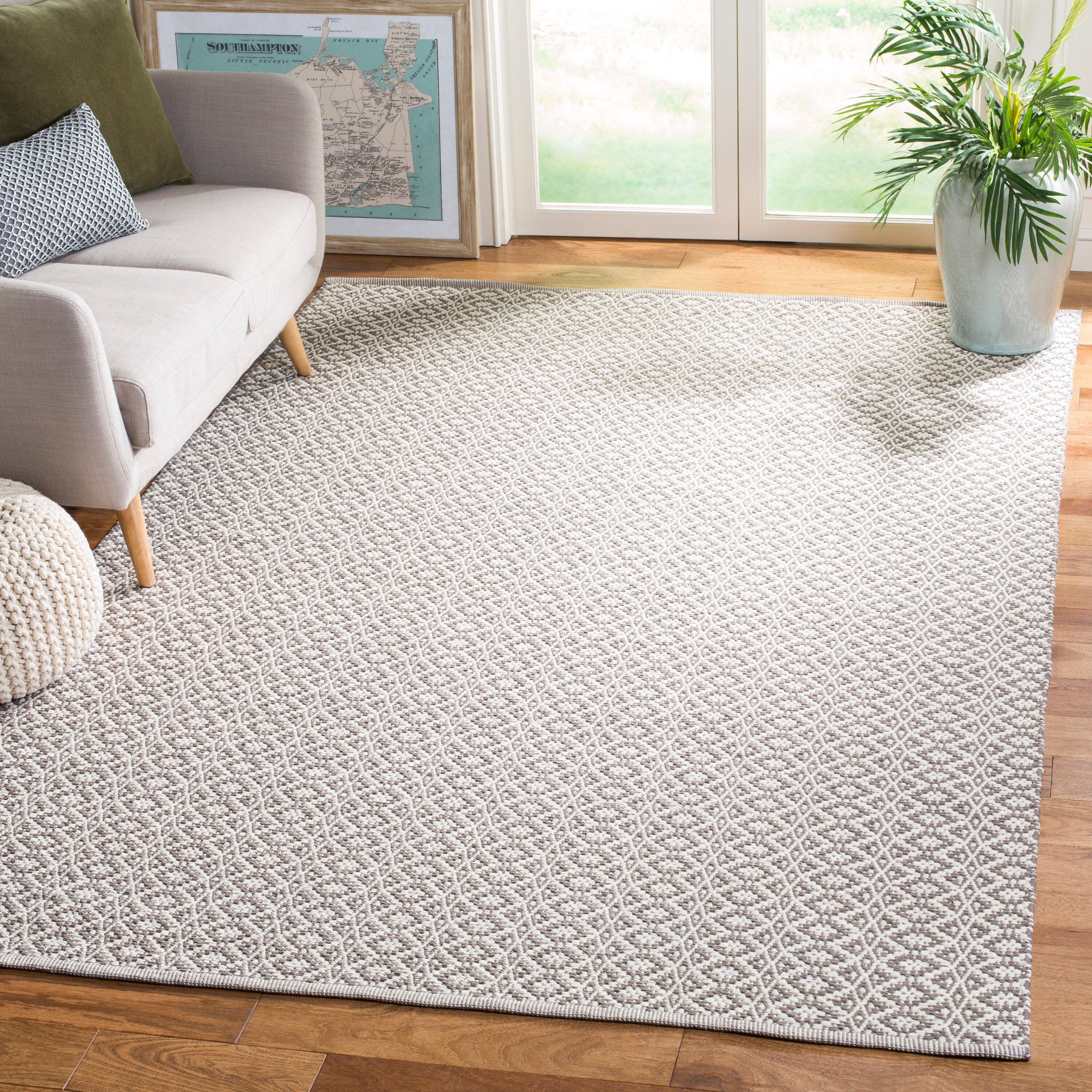 Montauk MTK716 Hand Woven Indoor Area Rug - Ivory/Grey - 4'x6' - Safavieh.