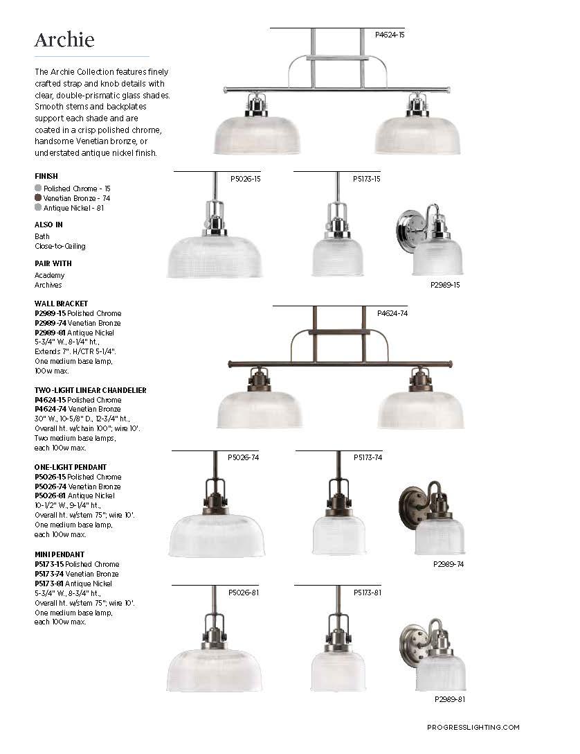 Rosser 2 Light Transparent Dimmable Vanity Light