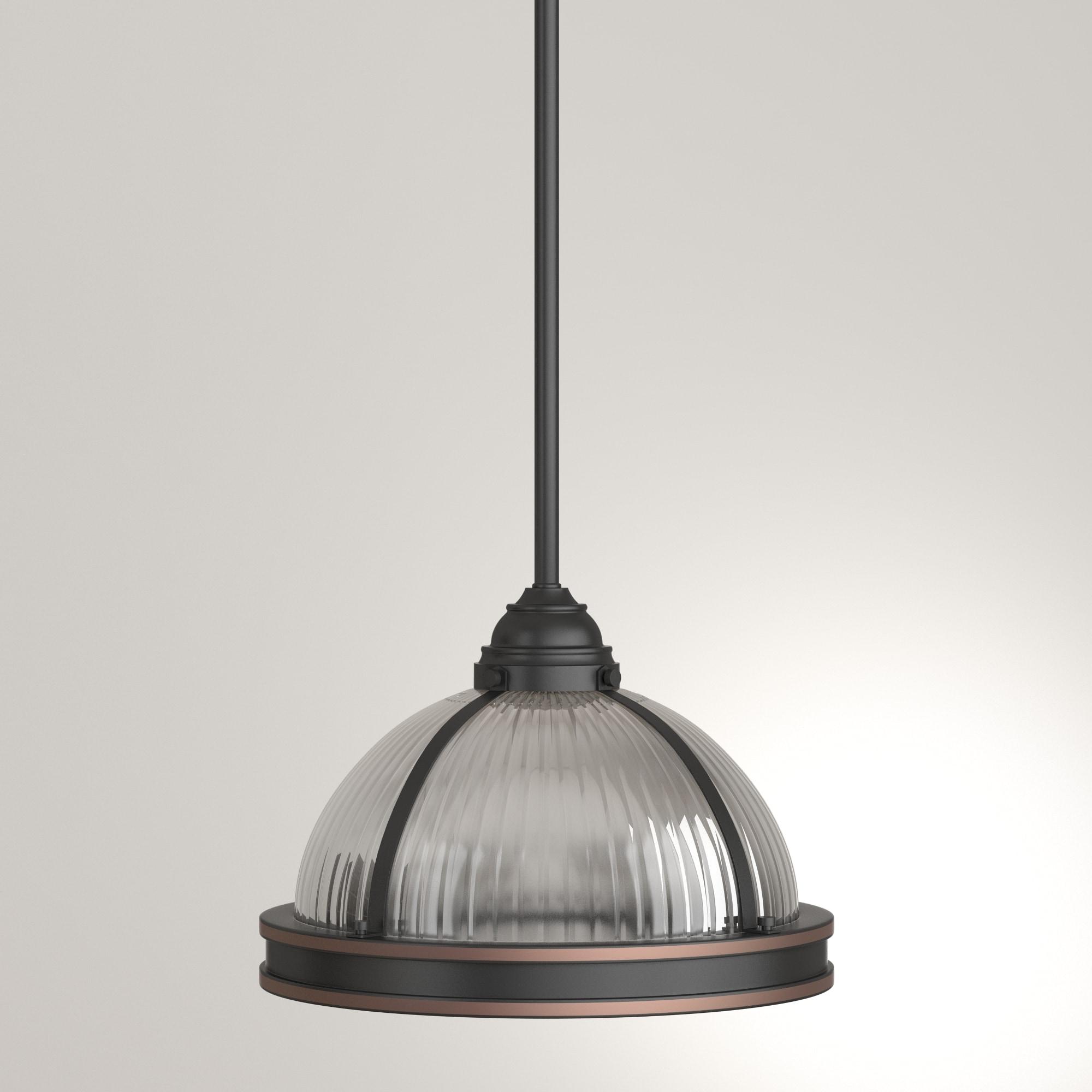 Autumn Bronze Prismatic Glass 2-Light Pendant