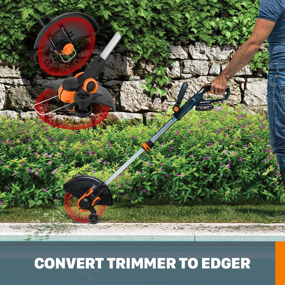 Worx WG931 20V Power Share Cordless Grass Trimmer, Hedge Trimmer, & Blower Combo (Batteries and Charger Included)