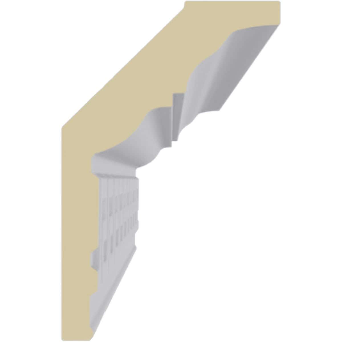 3 1/2"H x 2 1/4"P x 4 1/4"F x 94 1/2"L Eris Crown Moulding