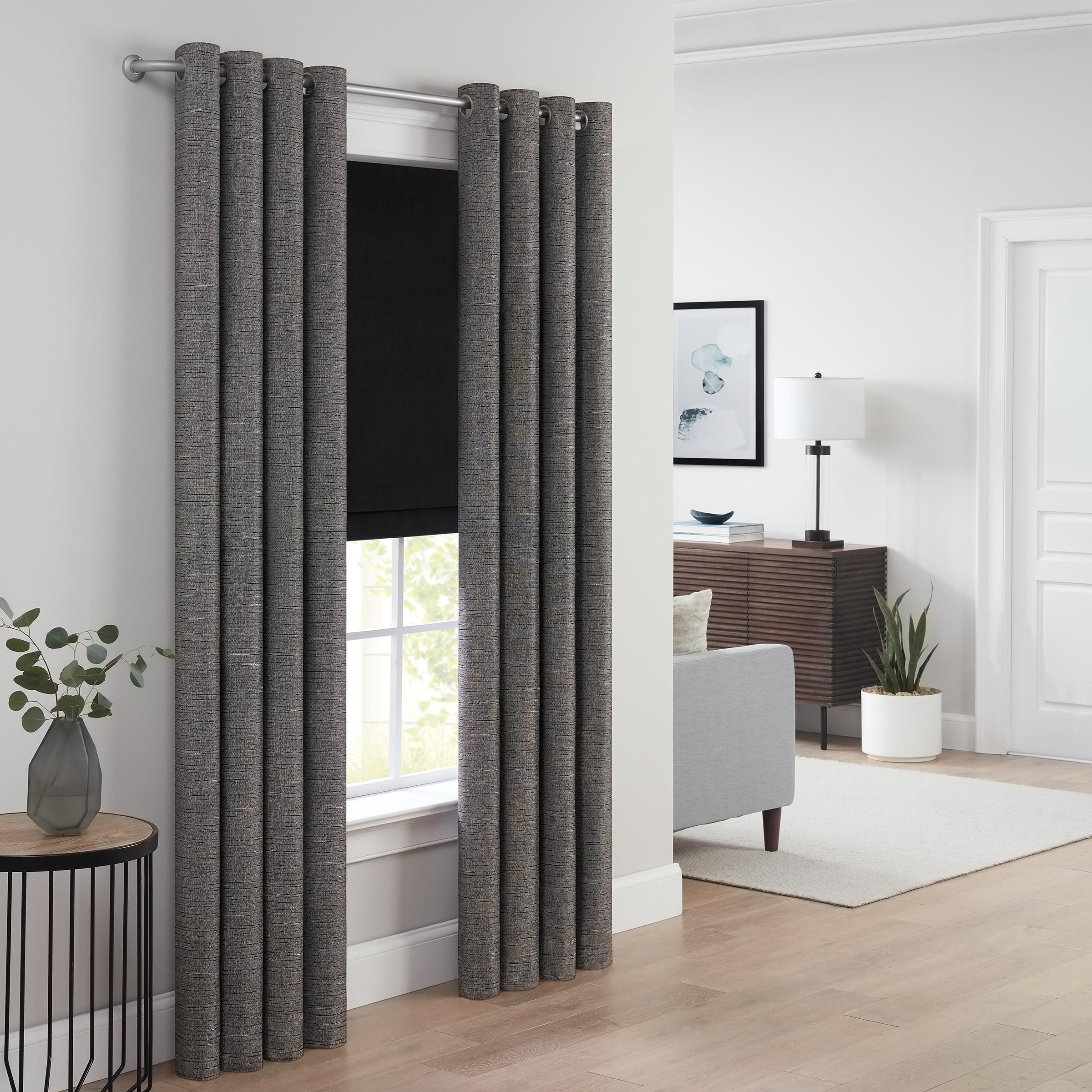 Eclipse 100% Steel Adjustable Single Curtain Rod
