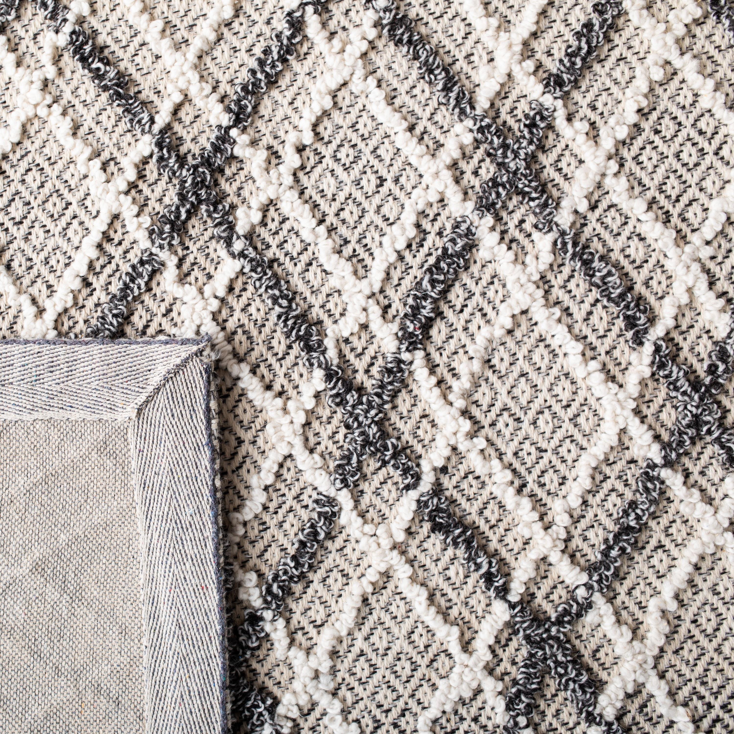Trace TRC251 Hand Tufted Area Rug - Dark Grey/Light Grey - 8'x10' - Safavieh.