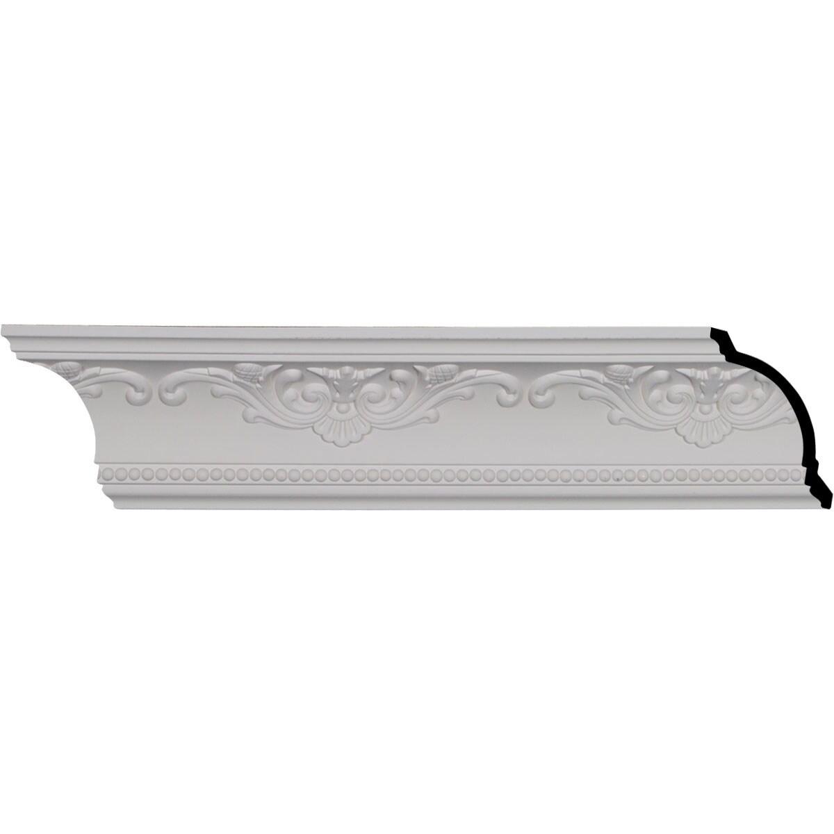 4 3/8"H x 4"P x 5 7/8"F x 94 1/2"L, (9 5/8" Repeat), Versailles Crown Moulding