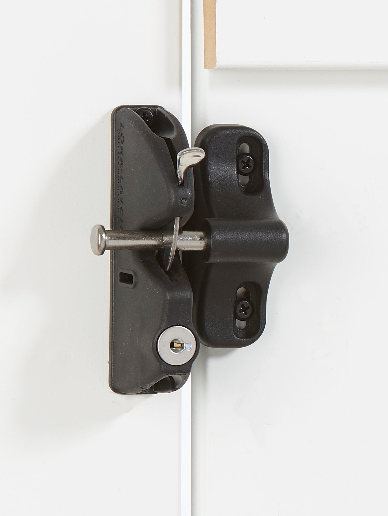 N346-201 Latch Gate Lockable, Black