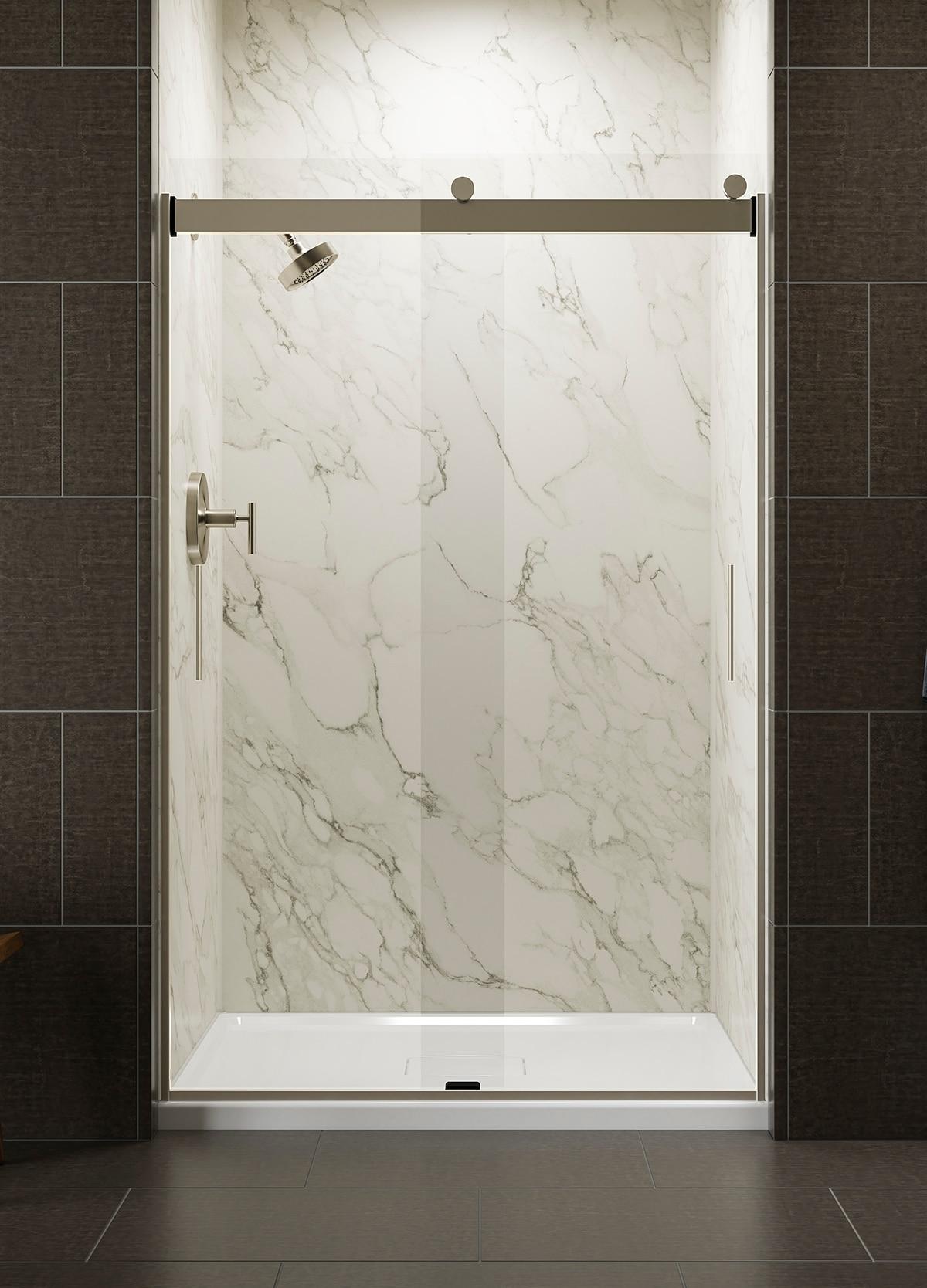 Levity 47.58" x 74" Bypass Shower Door with CleanCoat® Technology