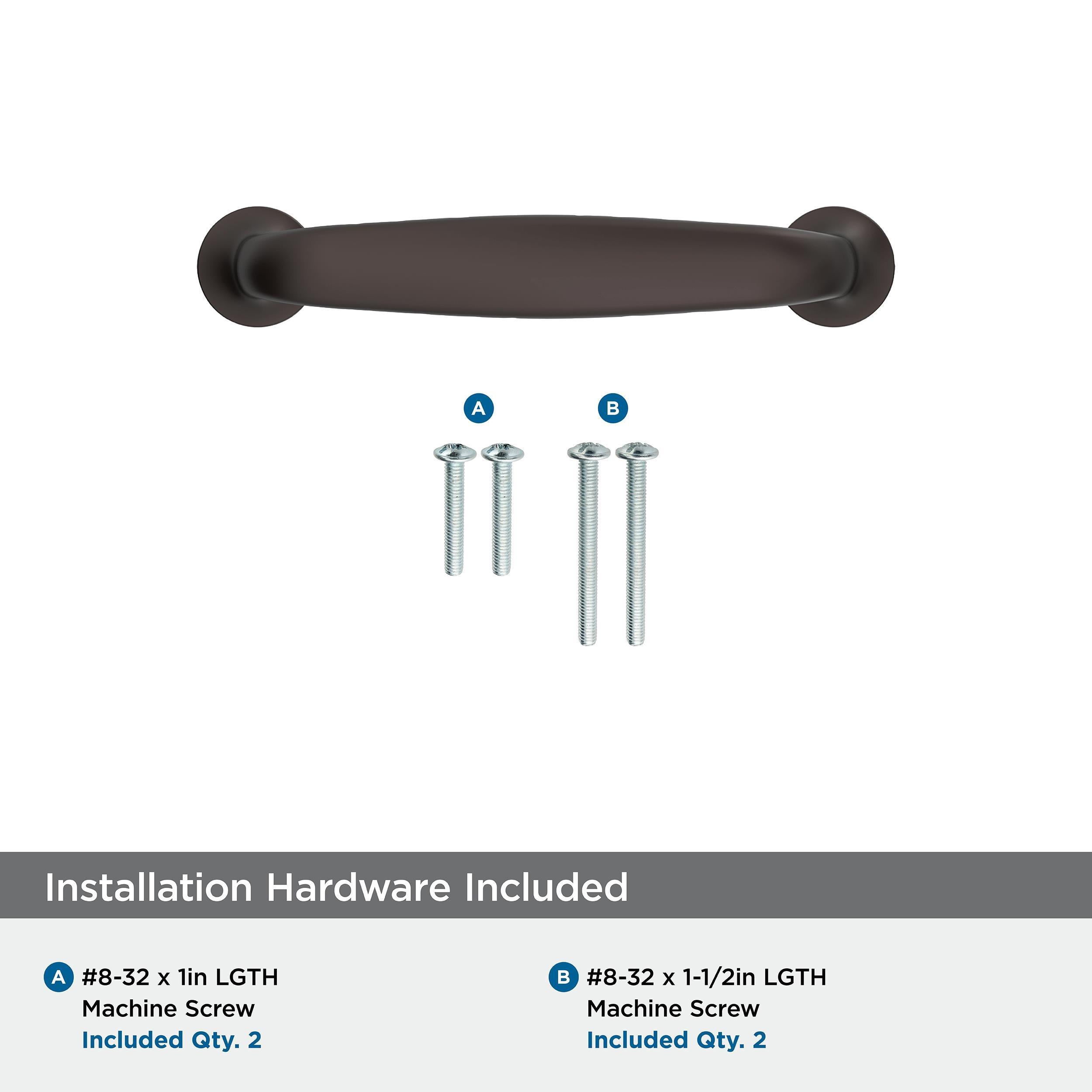 Amerock Renown 3 inch (76mm) Center-to-Center Oil-Rubbed Bronze Cabinet Pull