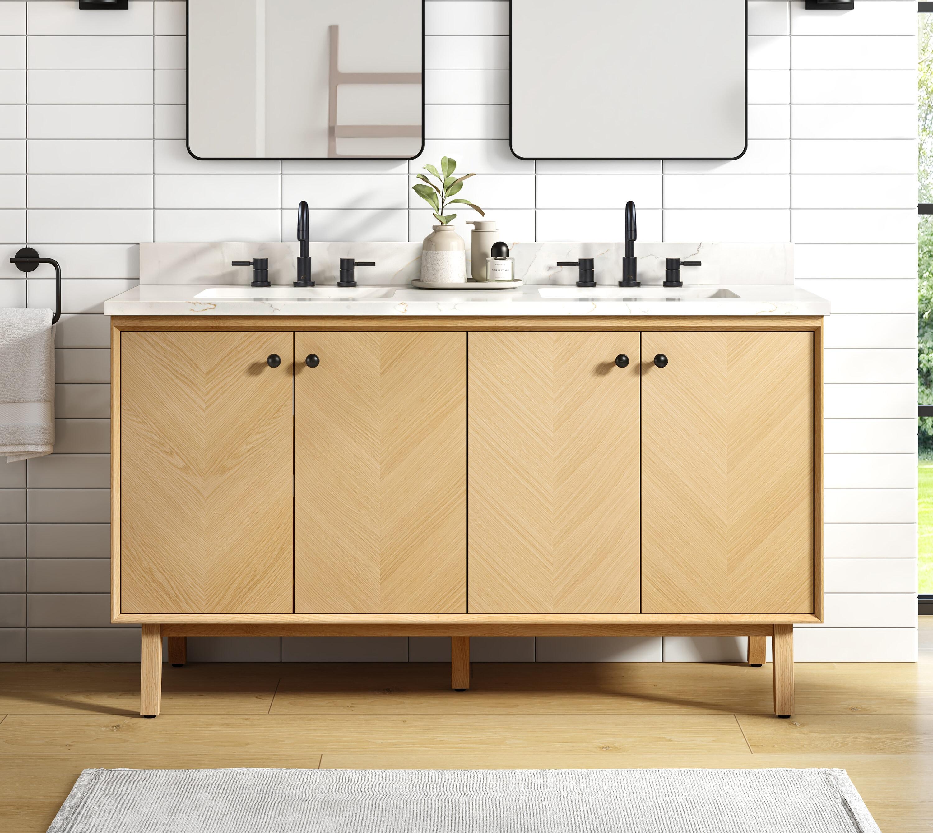 Adele 60'' Double Bathroom Vanity Base Only