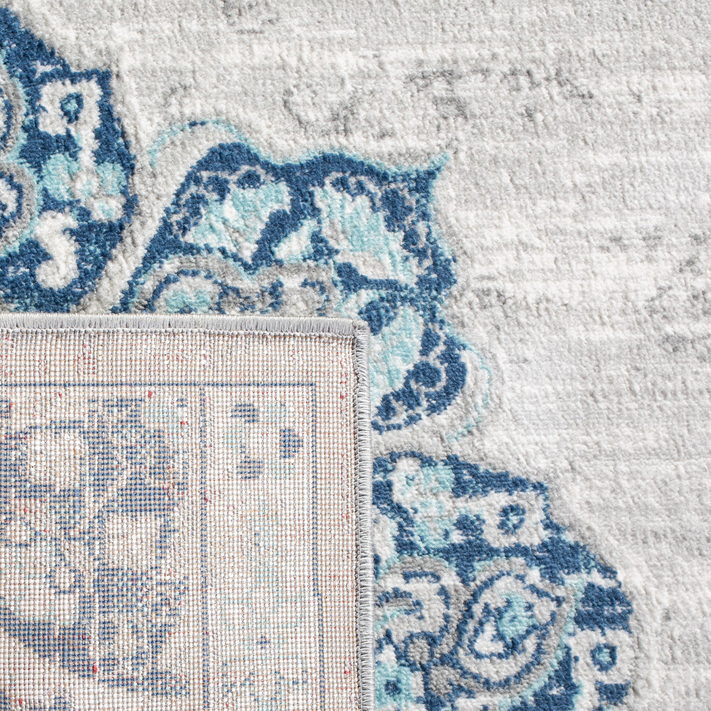 SAFAVIEH Brentwood Cantor Floral Area Rug, 11' x 15', Navy/Grey