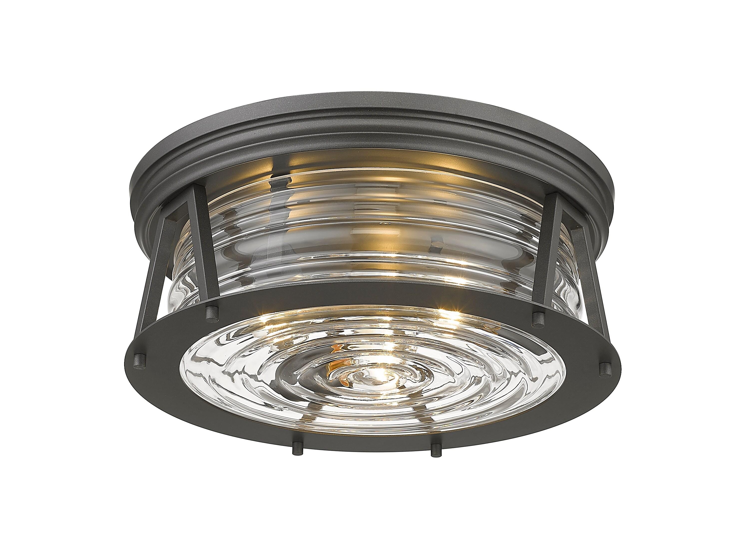 Z-Lite Cape Harbor 3 - Light Flush Mount in  Bronze
