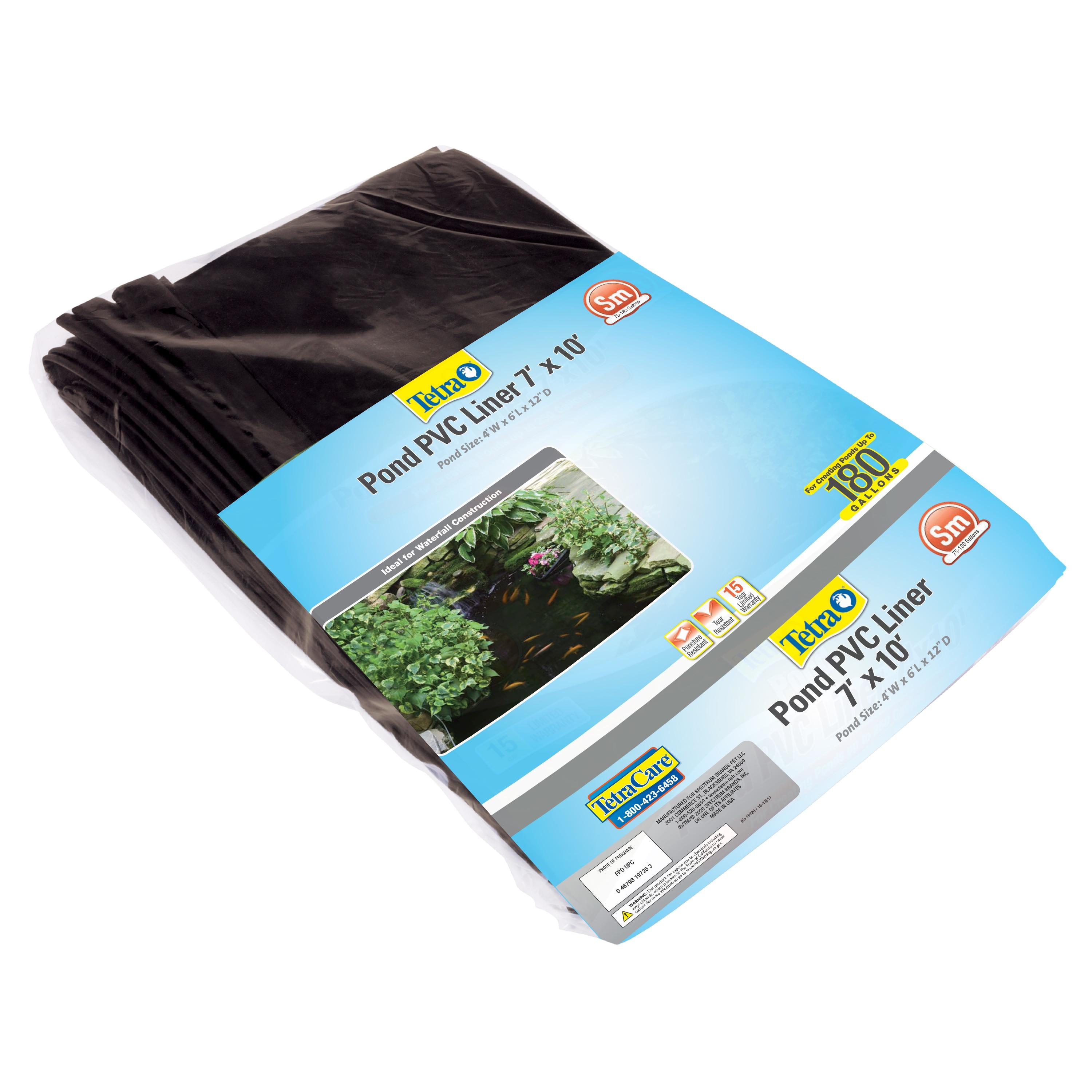 Tetra 7' x 10' Black PVC Pond Liner for 180 Gallons