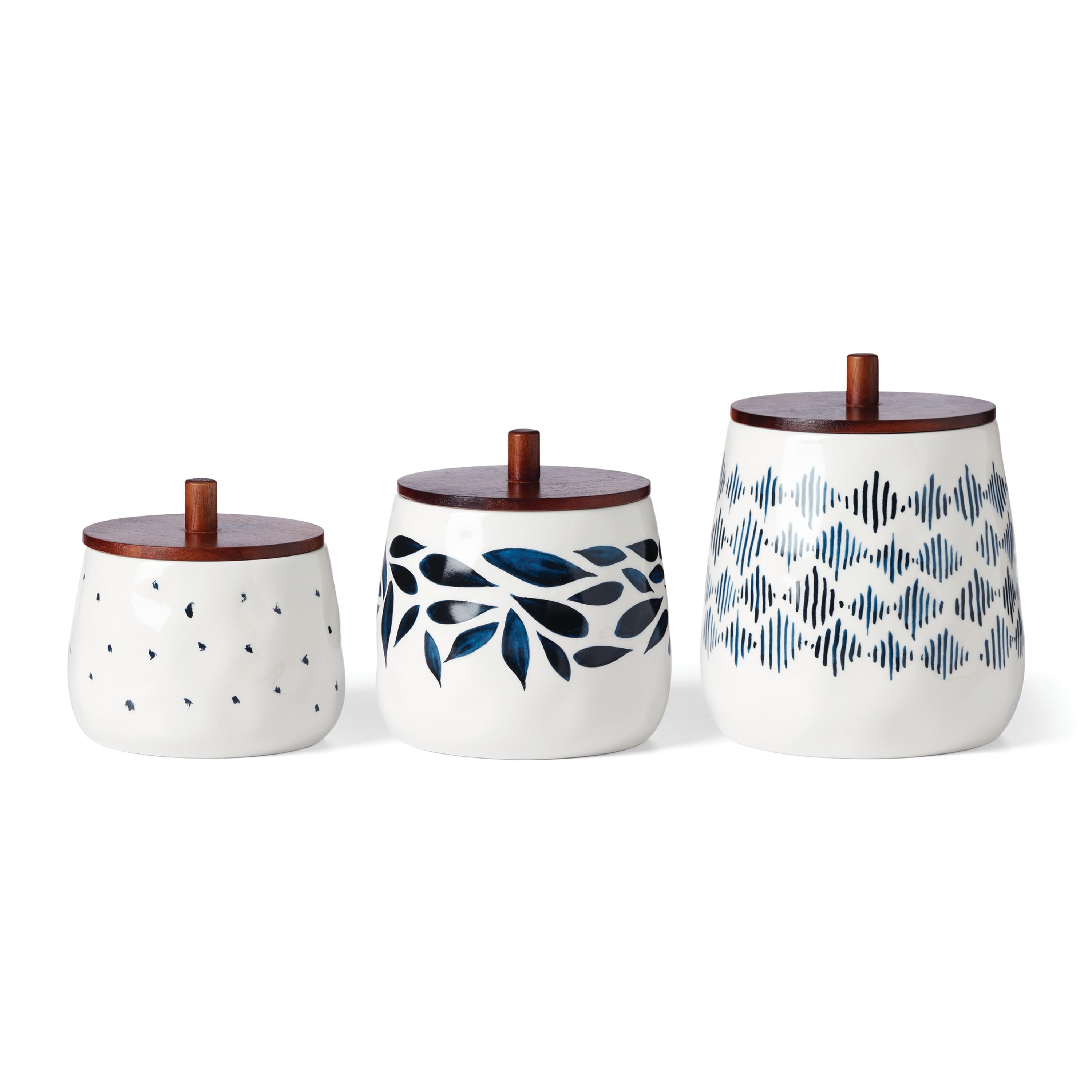 Lenox Blue Bay 3-Piece Set Canisters