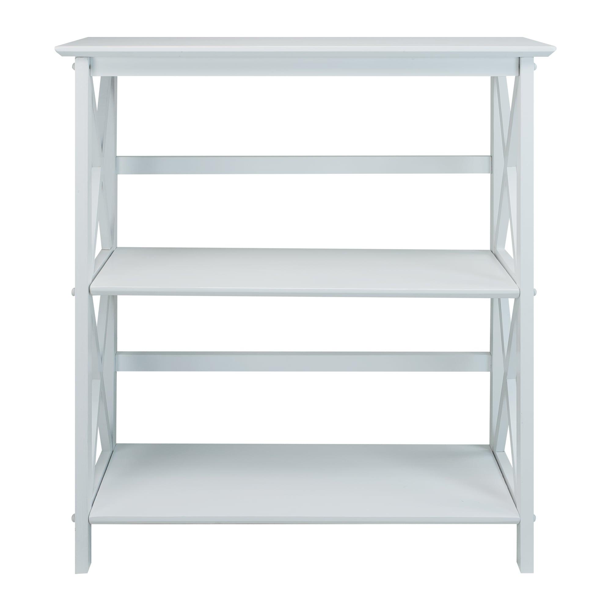 Ebern Designs Solid Wood Etagere Bookcase
