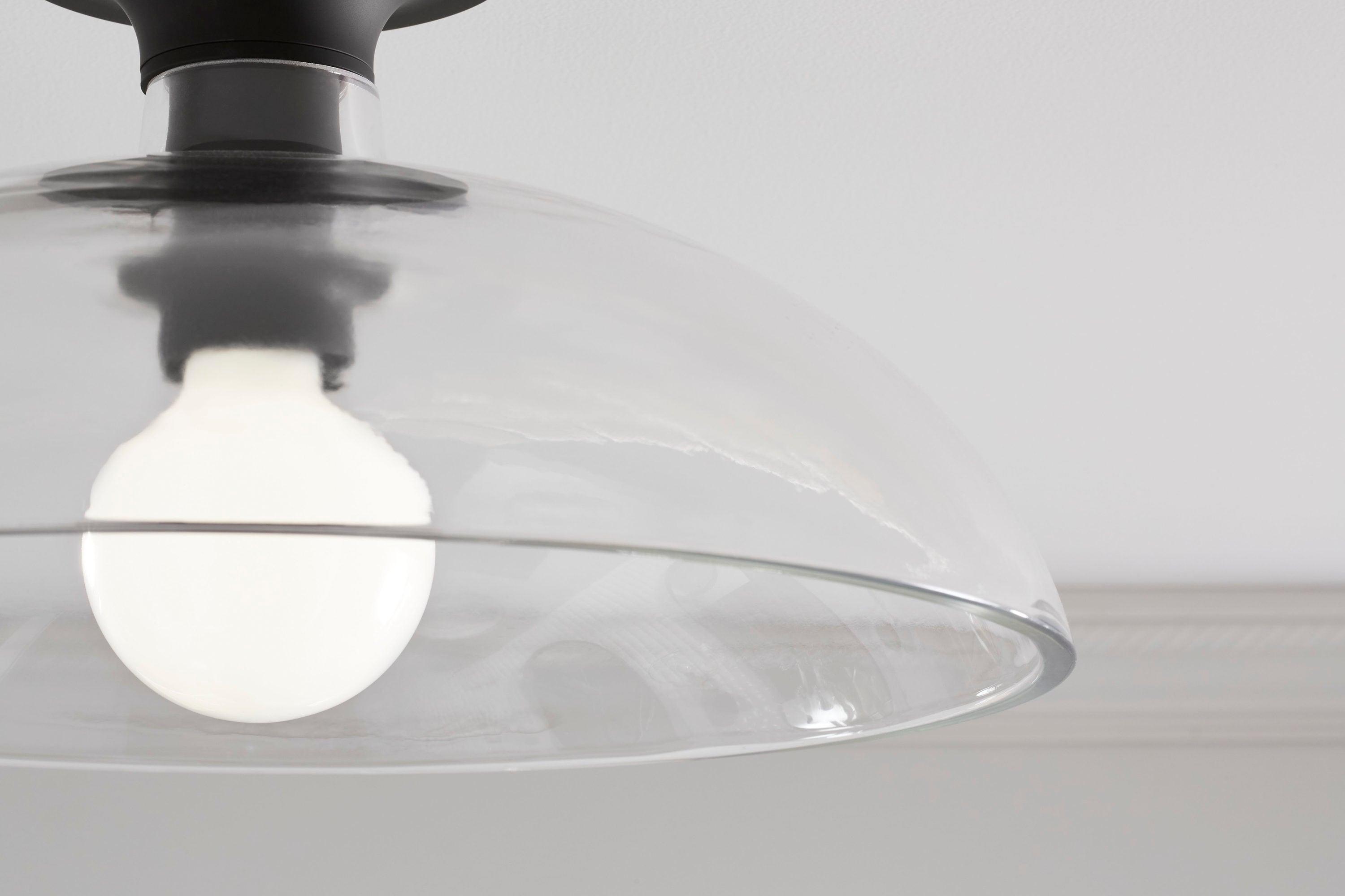 Tone™ 1 Light Semi Flush Mount with Domed Glass Shade