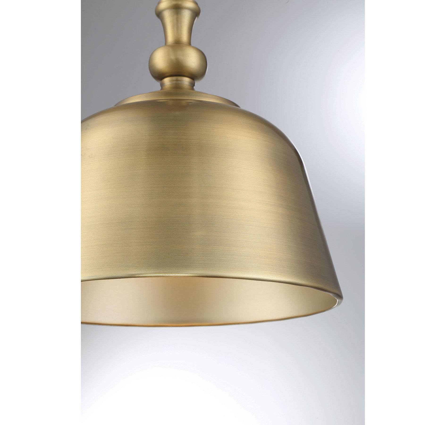 Savoy House Berg 1 - Light Pendant in  Warm Brass