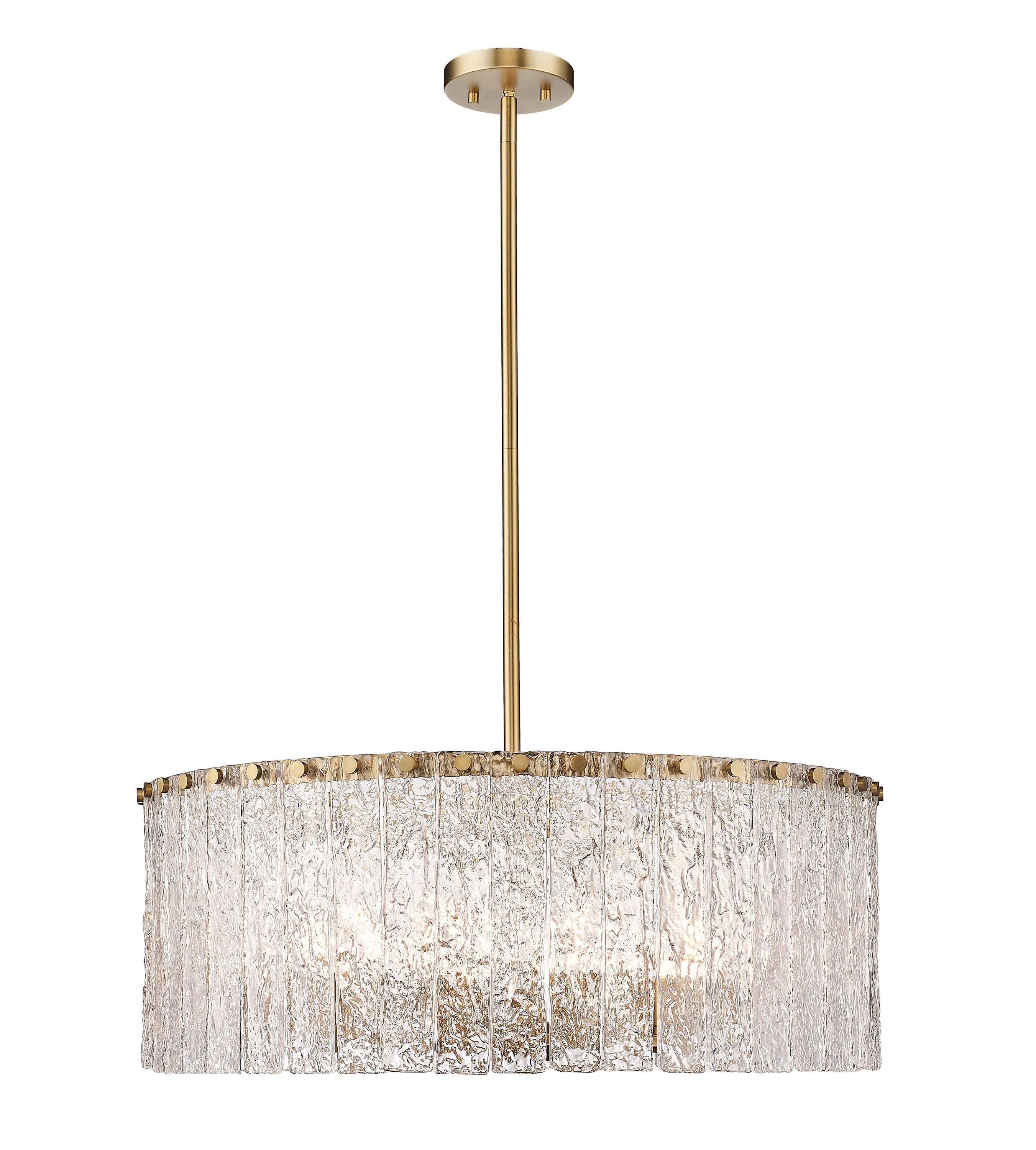 Z-Lite Glacier 10 - Light Chandelier in  Modern Gold