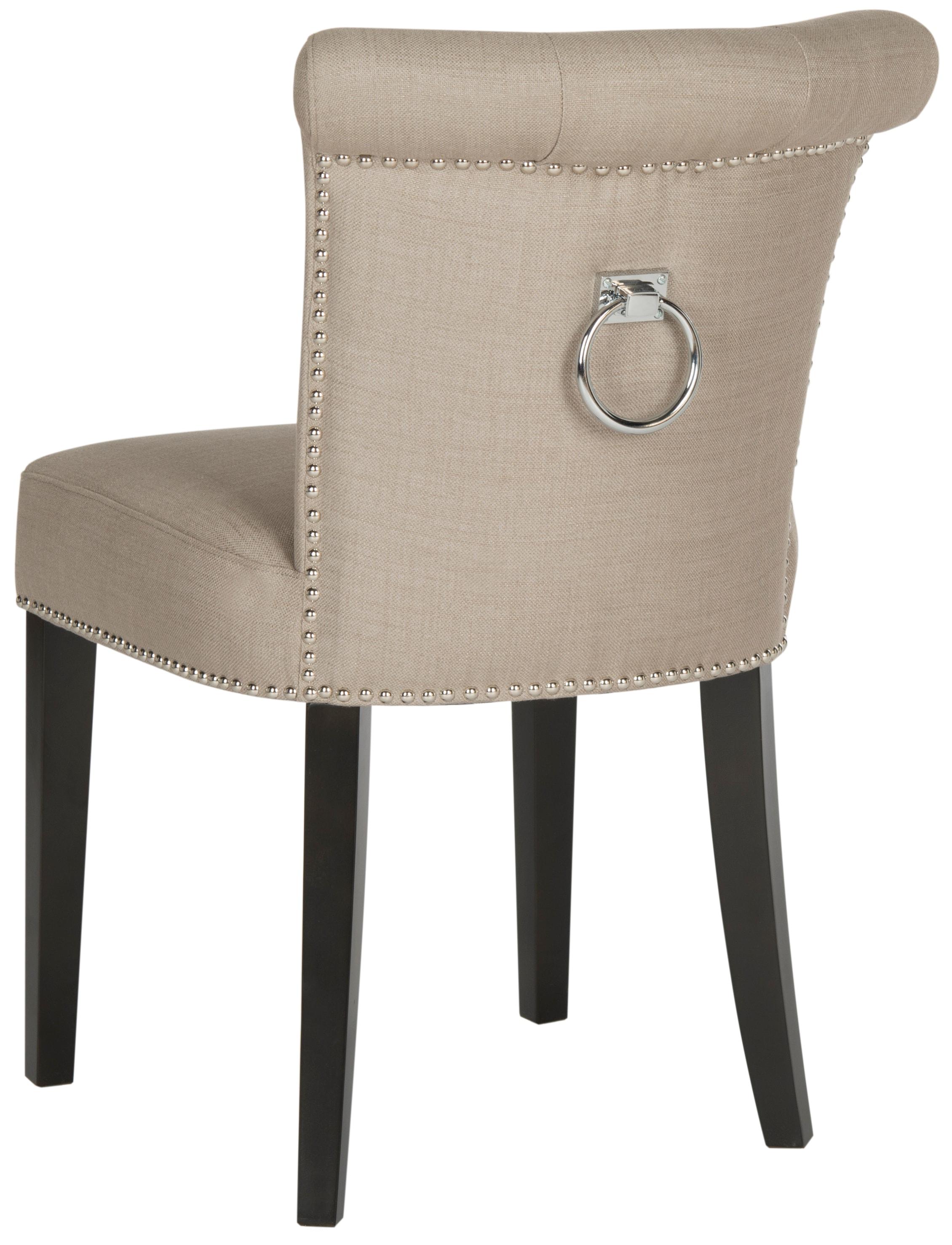 Sinclair 21''H Ring Chair (Set Of 2) with Silver Nail Heads - Oyster Grey - Safavieh