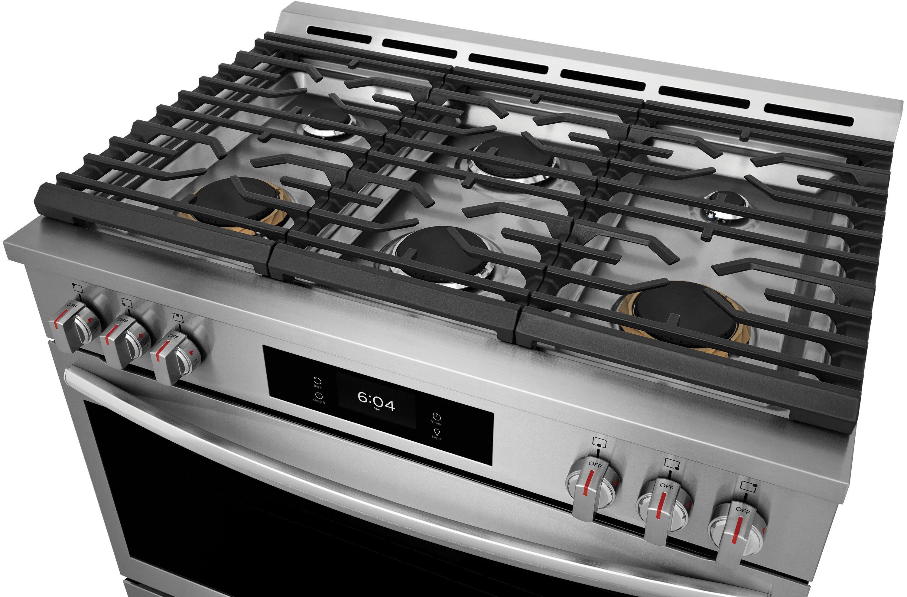 Frigidaire Gallery Frigidaire Gallery 30" 4.6 Cubic Feet Smart Dual Fuel Free Standing Range with 6 Burners GCFD3661AF