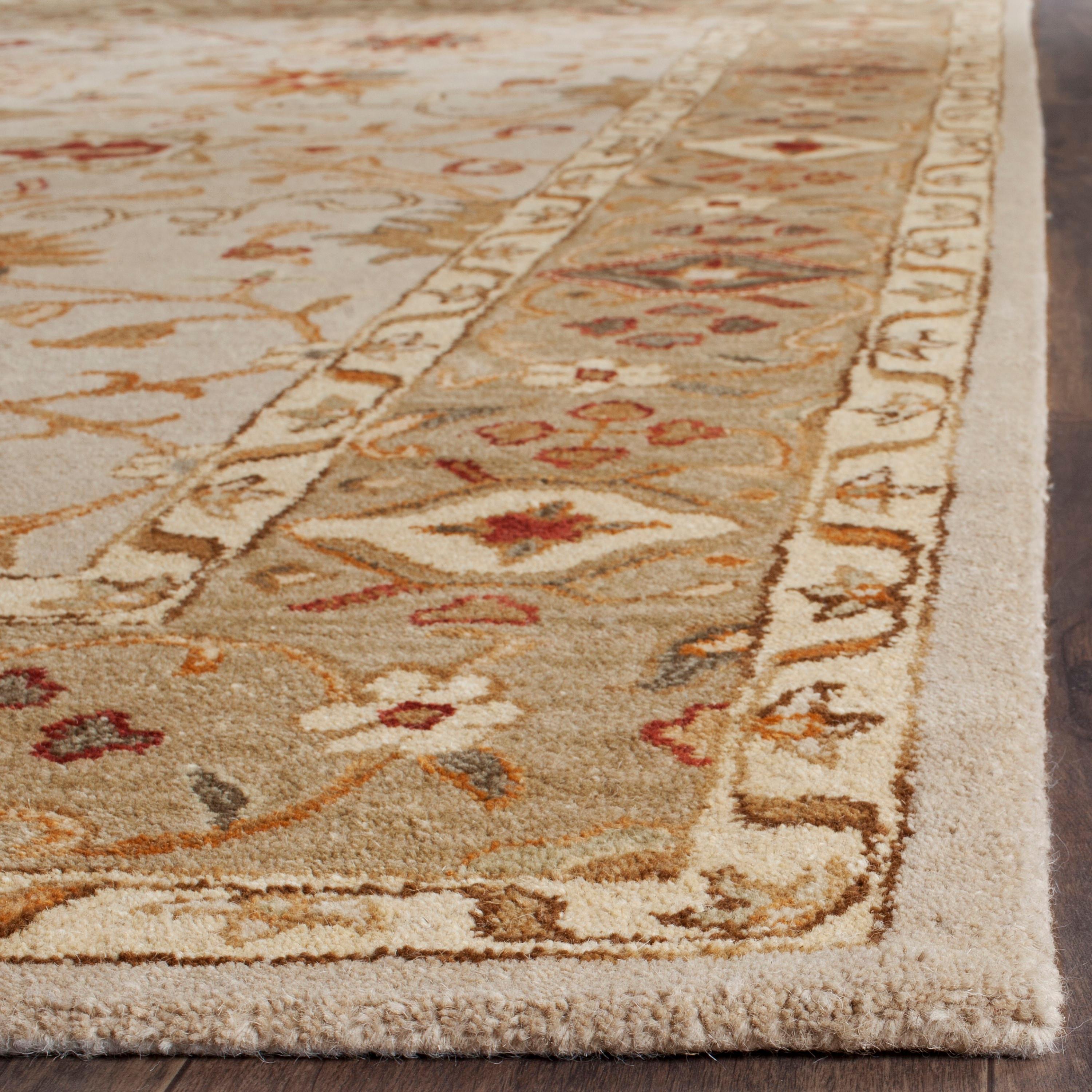 Antiquity AT816 Hand Tufted Indoor Area Rug - Grey Beige/Sage - 8'3"x11' - Safavieh