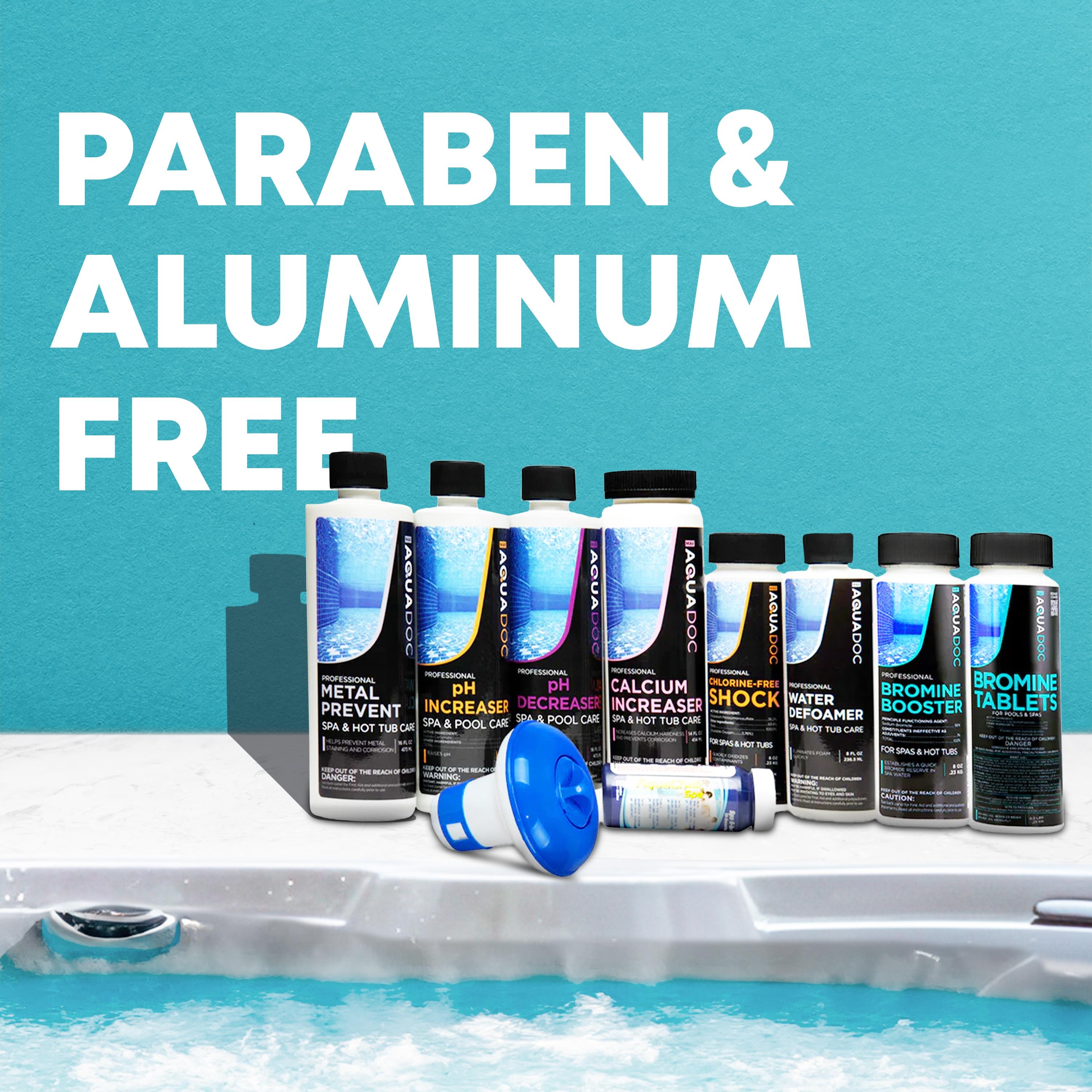 Aquadoc Bromine Hot Tub Starter Kit for Spas, Complete Spa Maintenance Kit with Bromine Tablets & Complete Hot Tub Chemicals Starter Kit (Bromine Hot Tub Starter Kit)