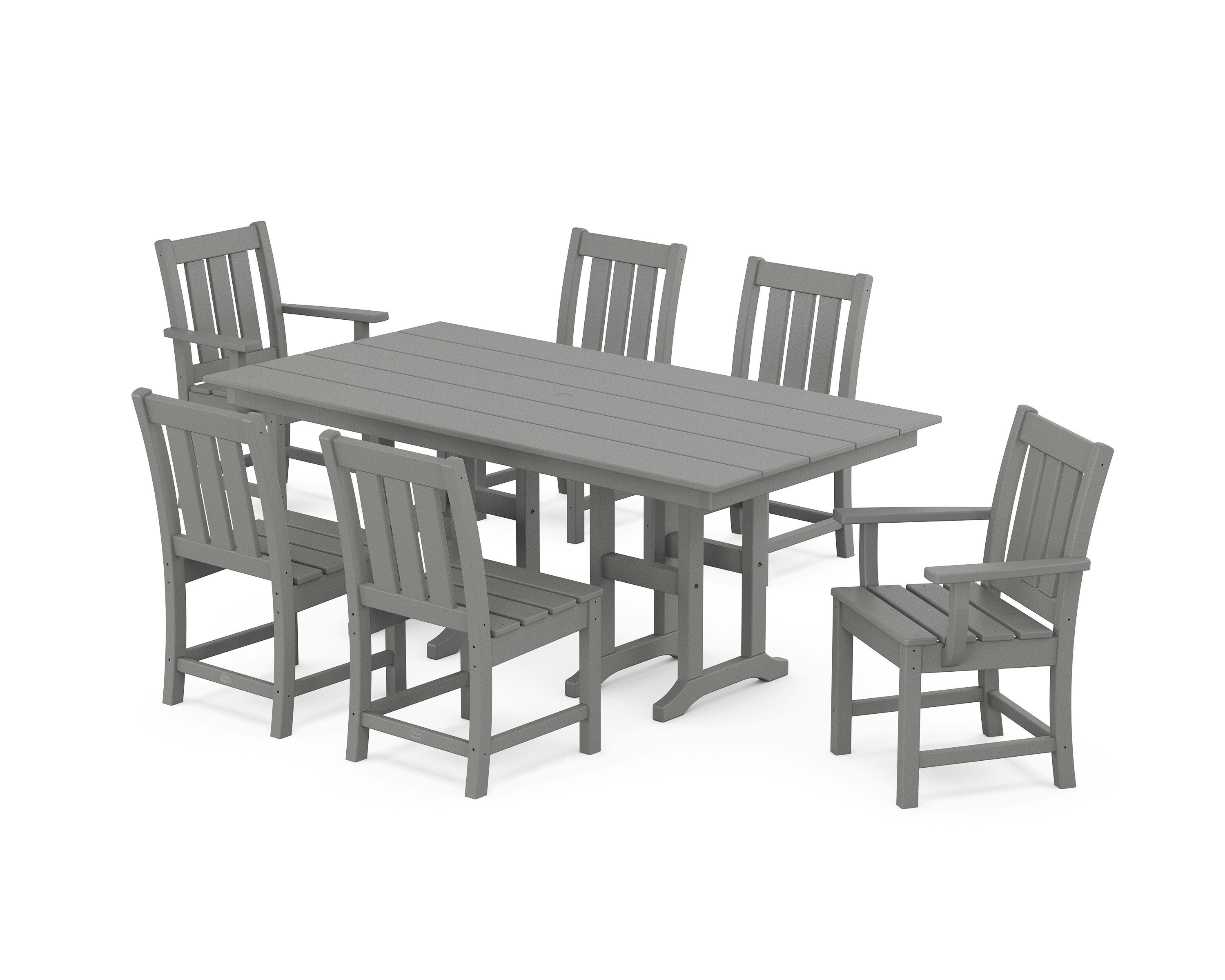 Oxford 7-Piece Farmhouse Dining Set