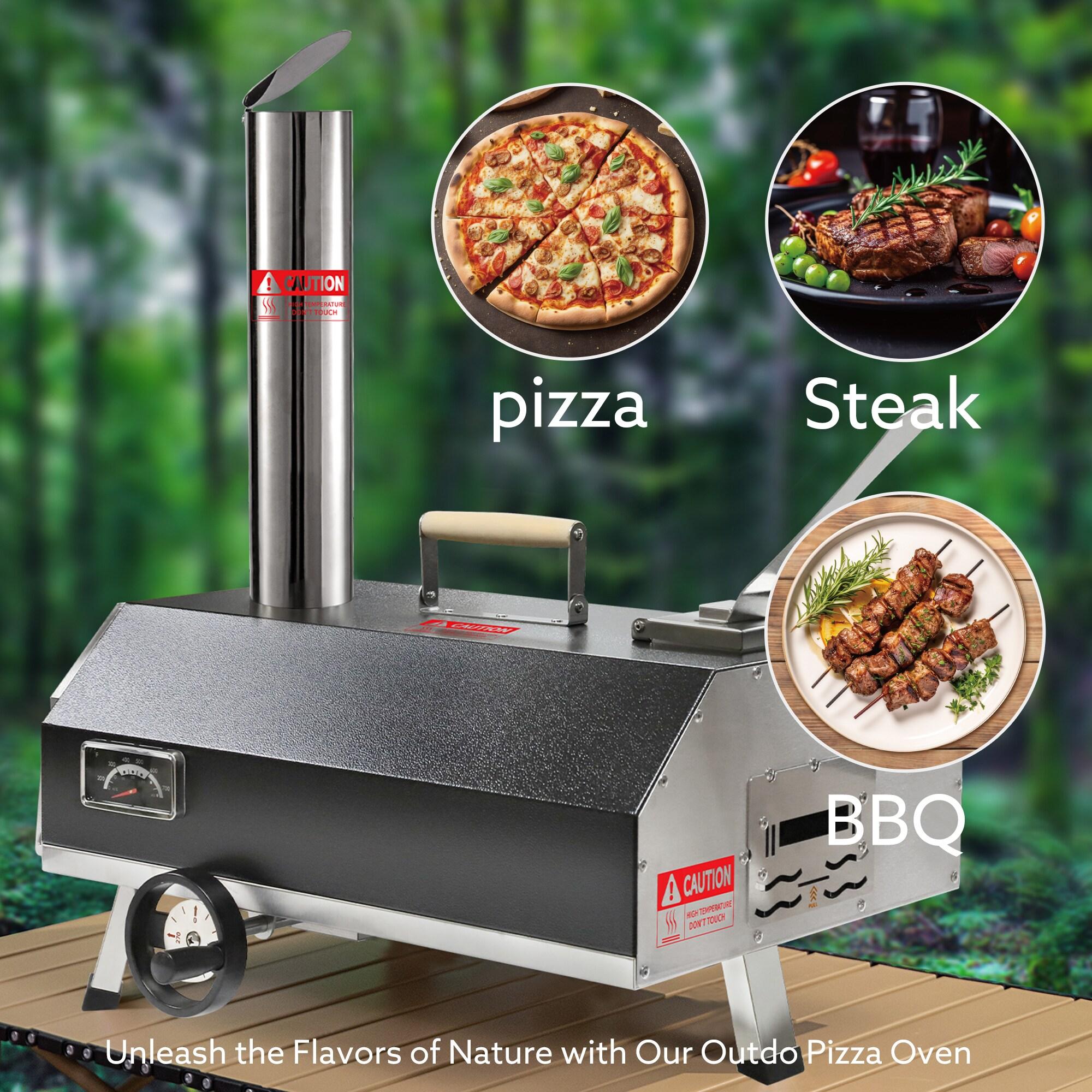 Fashionwu Fashionwu Countertop Wood Burning Pizza Oven
