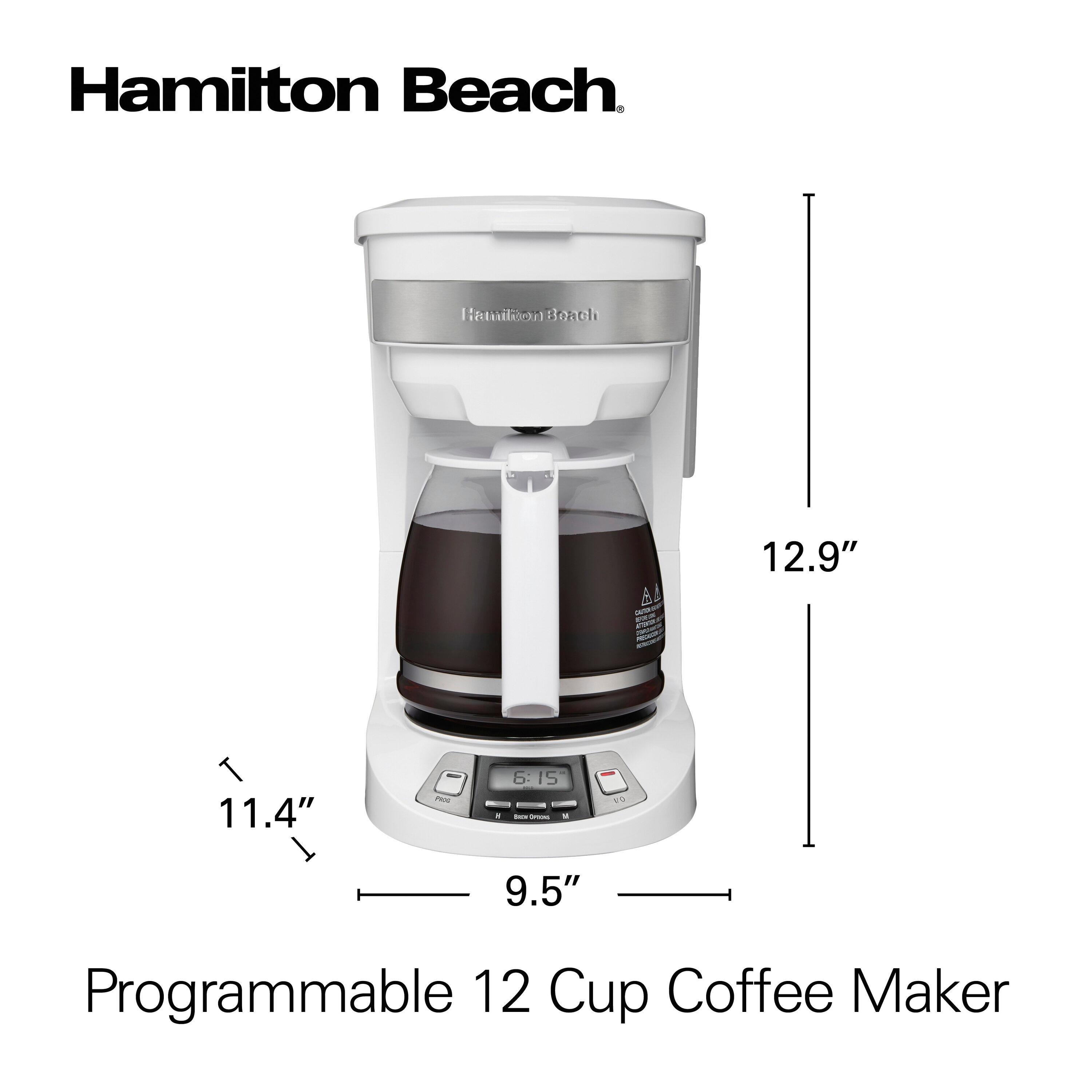 Hamilton Beach® Programmable Coffee Maker 12 Cup Capacity