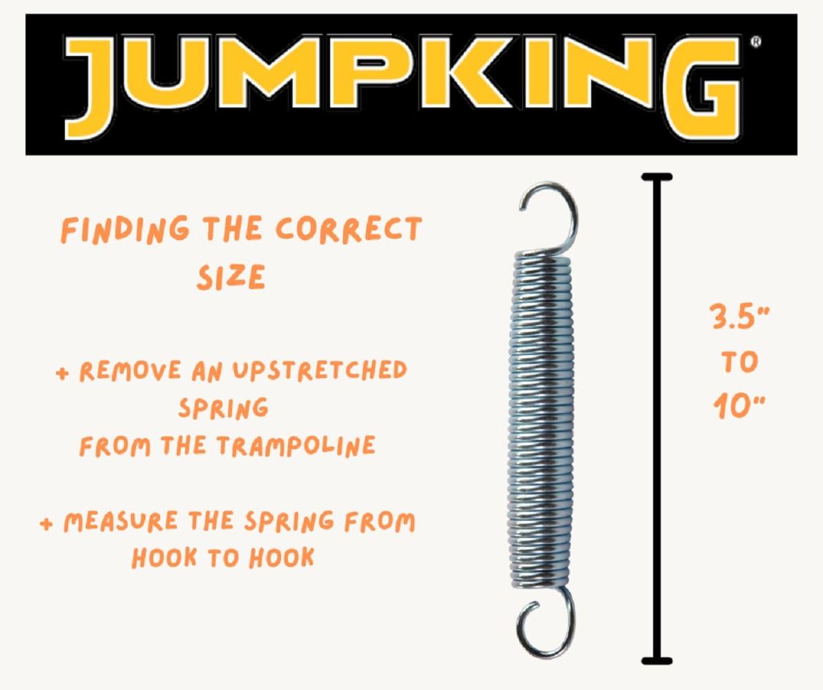 Jumpking Jumpking Heavy Duty Trampoline Springs for Trampolines, Stainless Steel Trampoline Replacement Springs including Spring Pulling Tool