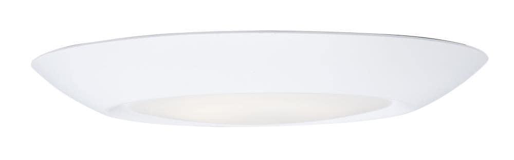 White Aluminum 7.5" LED Flush Mount Light