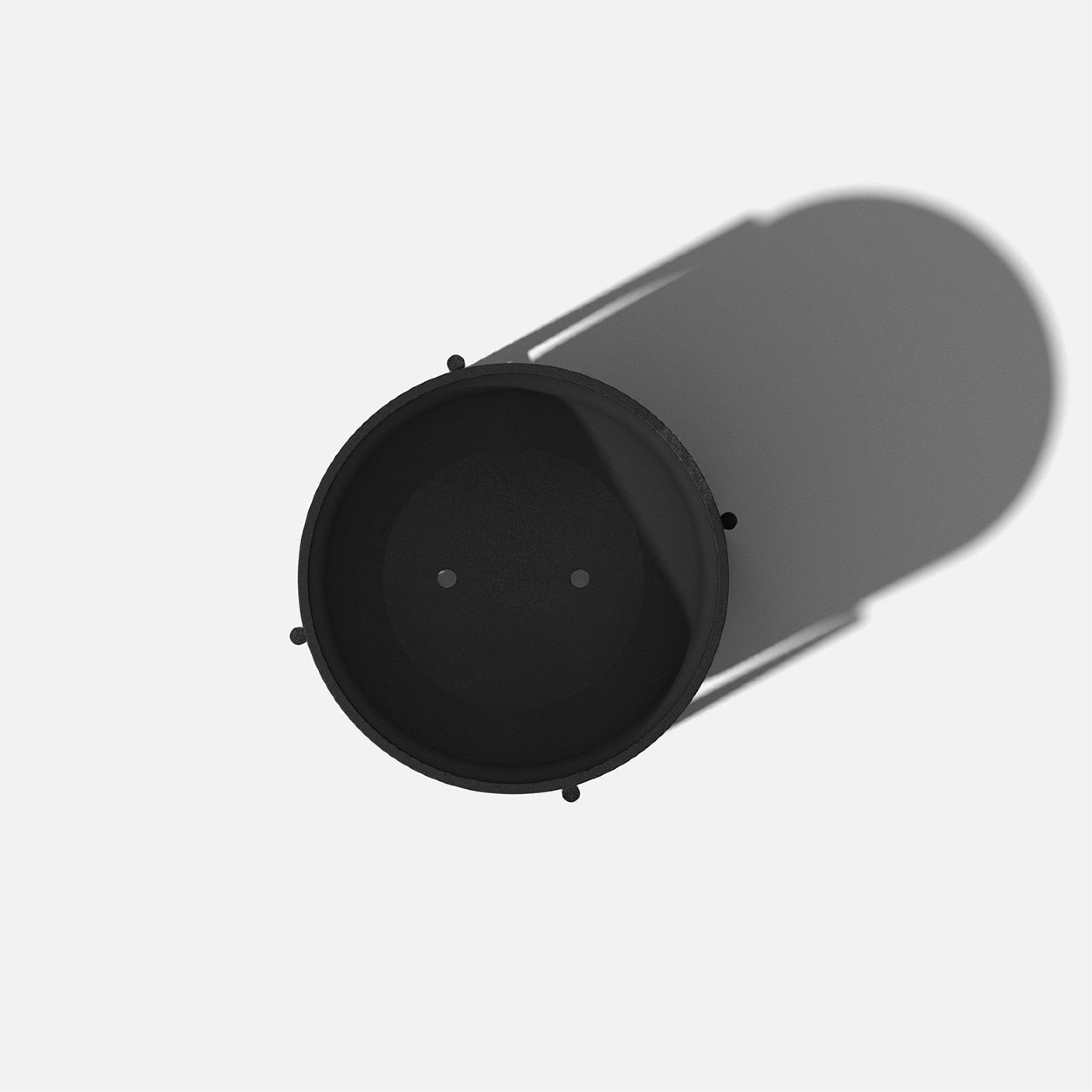 Veradek Mason Series Raised Kona 15" Plastic-Stone Planter with Stand - (Black/1 Pack)