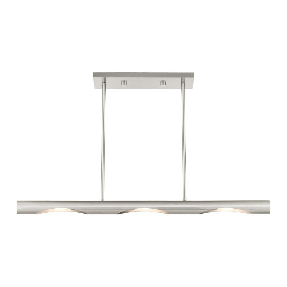 Livex Lighting Acra 3 - Light Chandelier in  Brushed Nickel