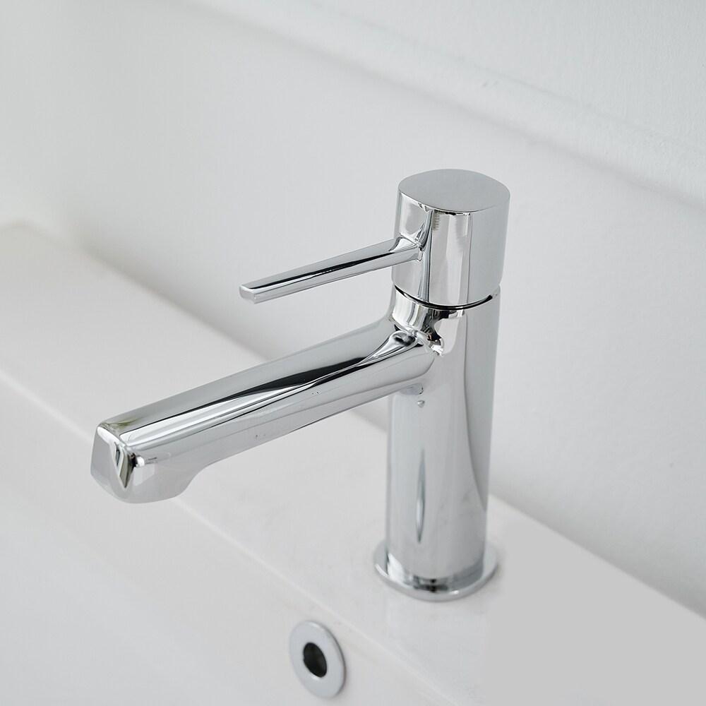 BWE Single Handle Single Hole Modern Bathroom Faucet Bathroom Drip-Free Vanity Sink Faucet