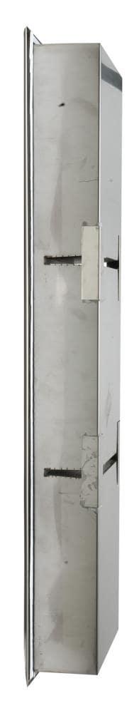 Vertical Stainless Steel Triple Shower Niche
