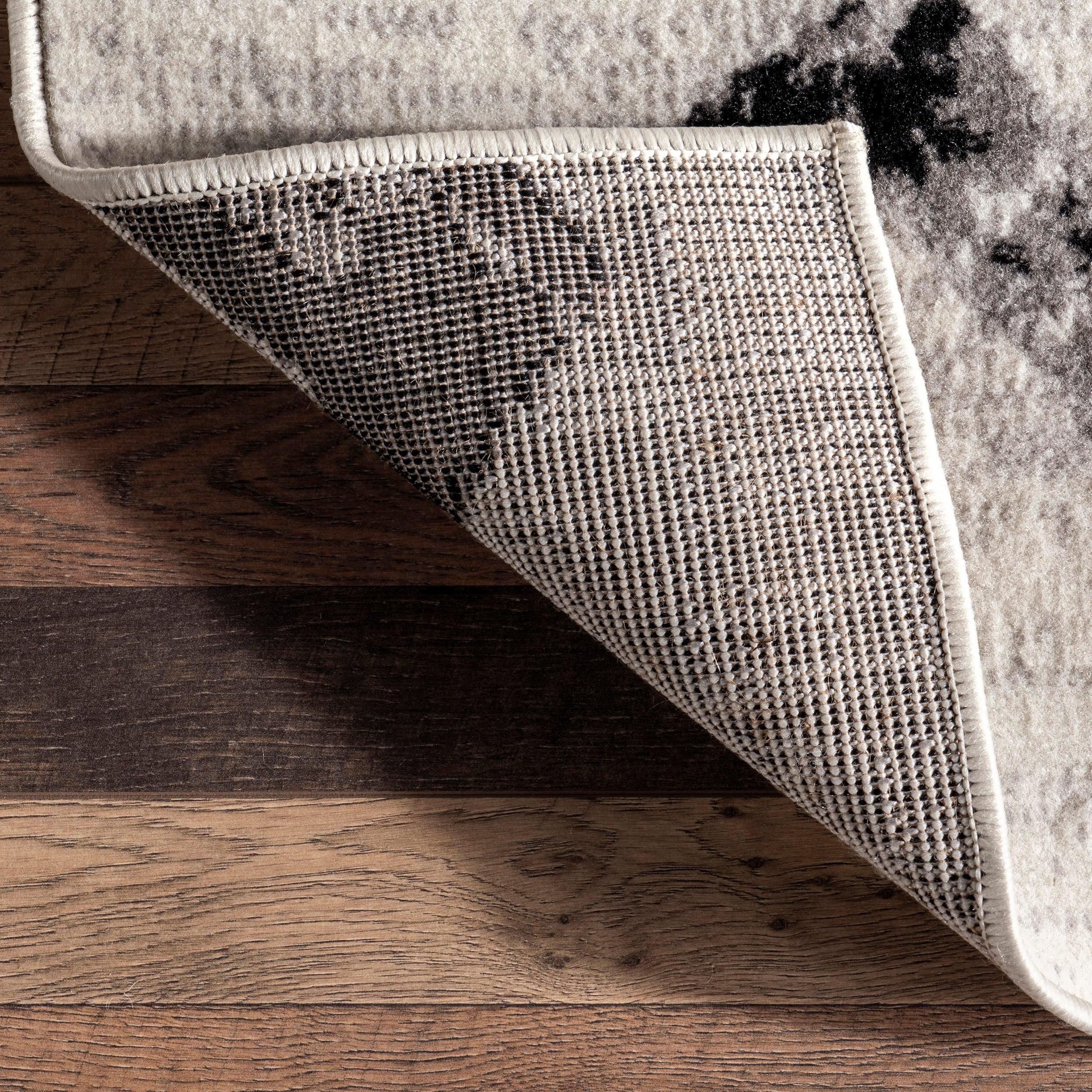 Nuloom Addison Chevron 9x12 Indoor Area Rug for Living Room Bedroom Dining Room Kitchen, Grey/Ivory