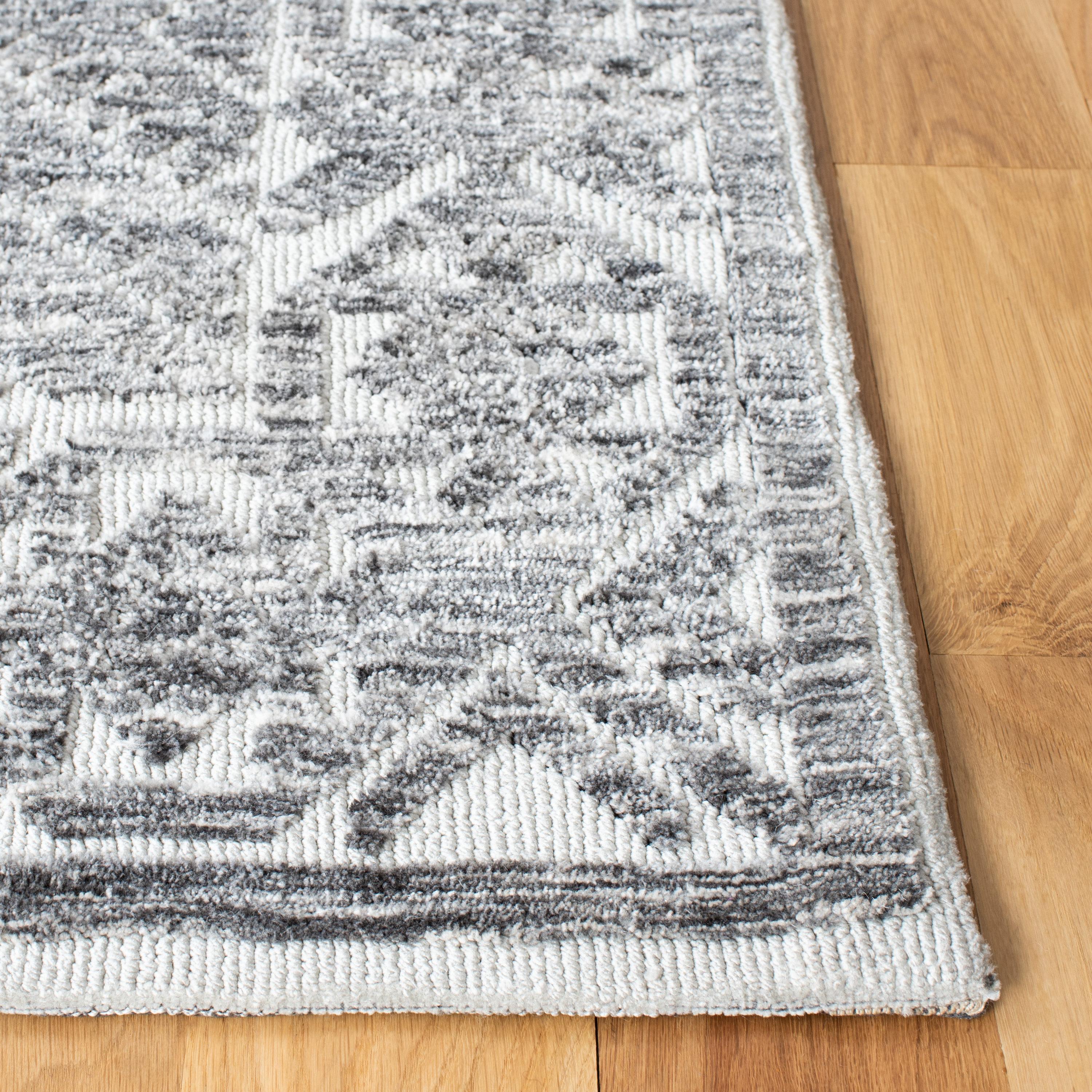 Roslyn ROS703 Hand Loomed Area Rug - Grey/Beige - 6'x9' - Safavieh.