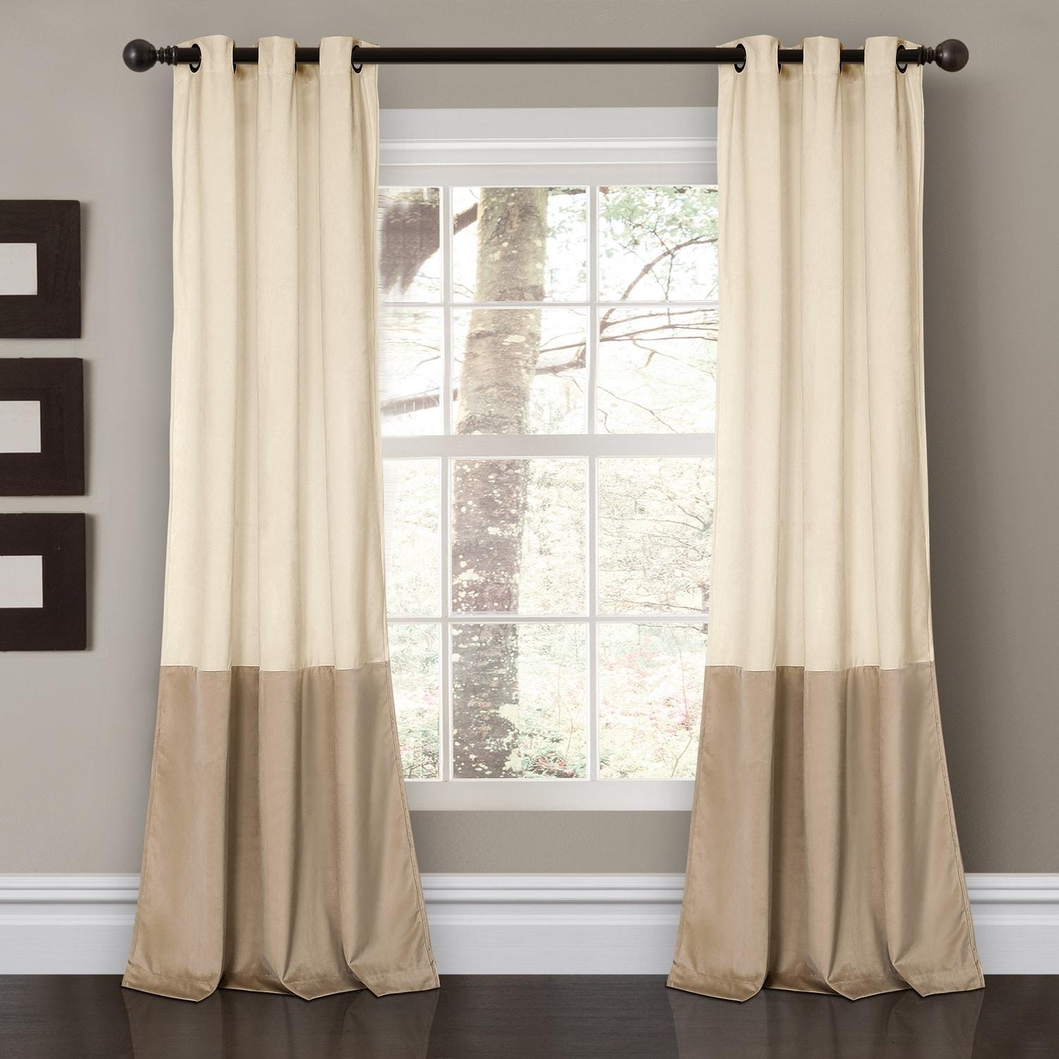 Lush Decor Prima Polyester Room Darkening Curtain Pair (Set of 2)