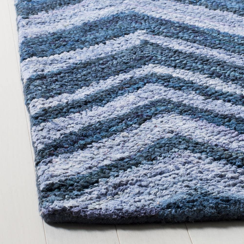 Nantucket NAN145 Hand Tufted Area Rug - Blue/Multi - 6'x6' - Safavieh.