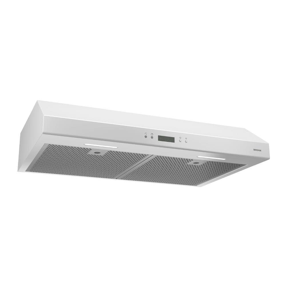 Broan NuTone 30" Steel 400 CFM Convertible Under Cabinet Range Hood with Mesh Filter