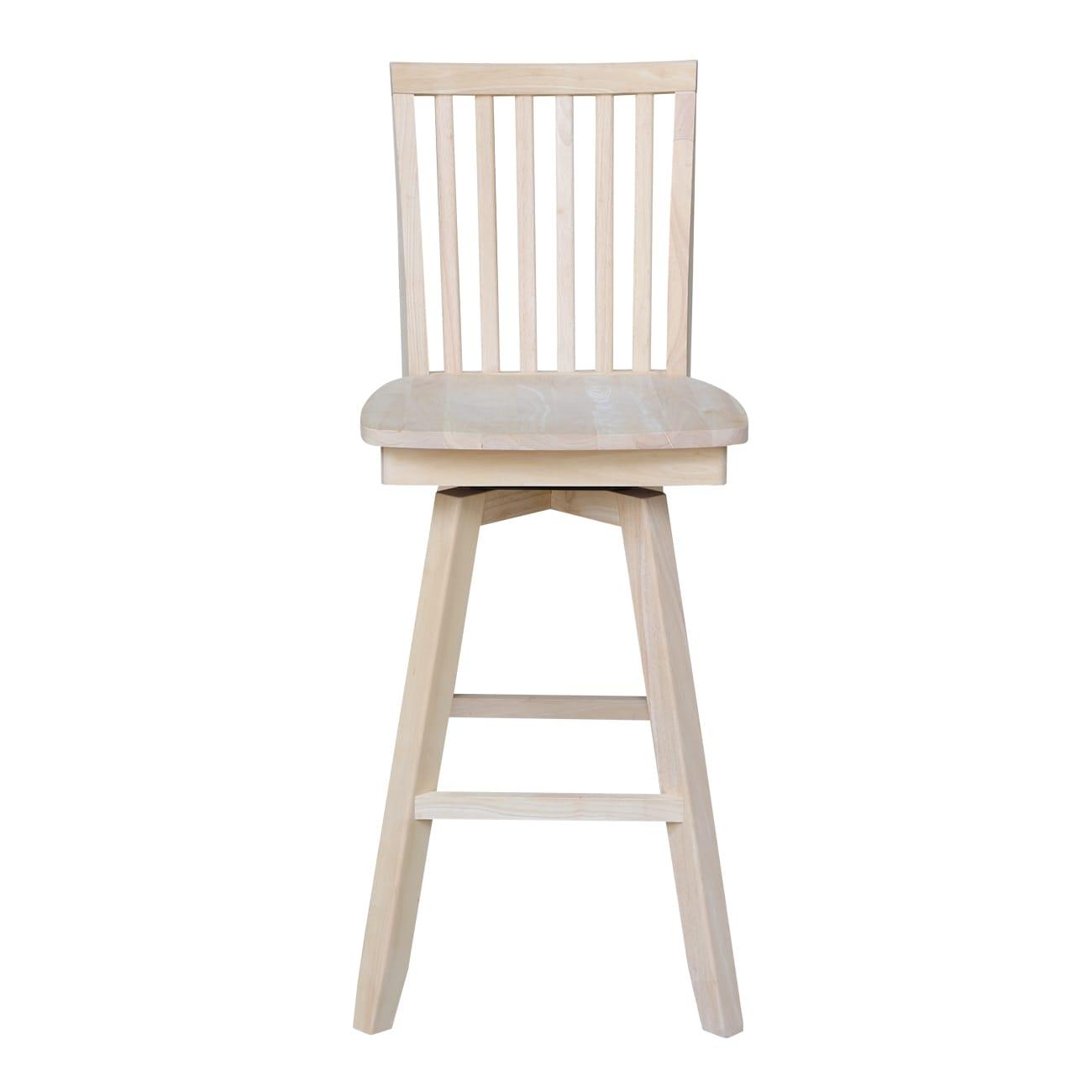 International Concepts Mission Bar Stool, 30", Ready to Finish