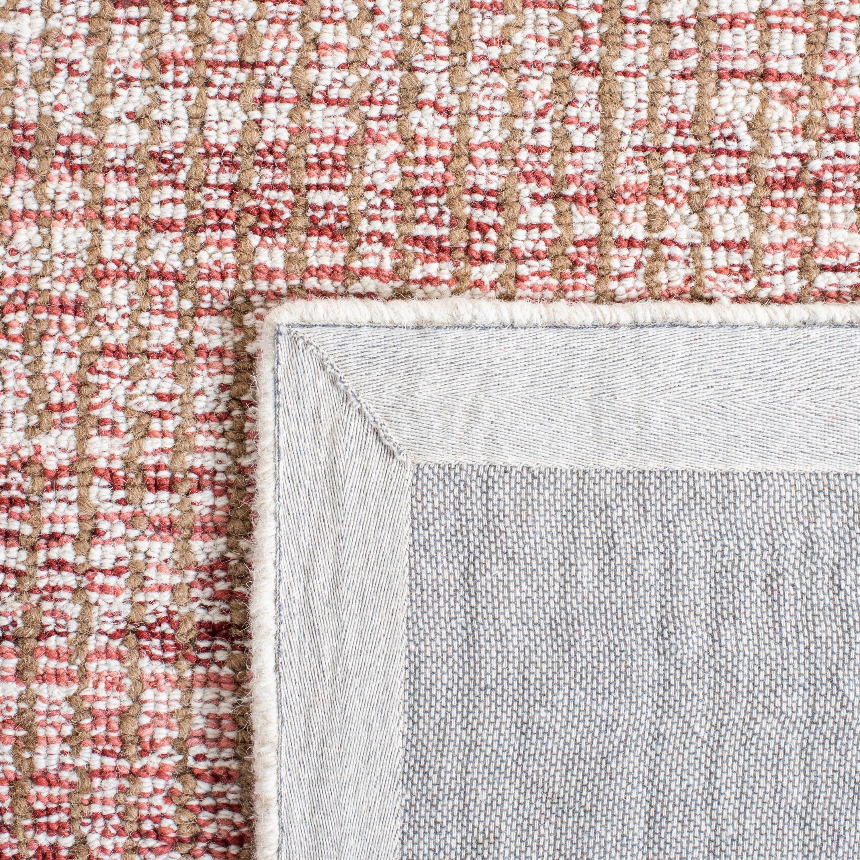 Metro MET151 Hand Tufted Indoor Area Rug - Ivory/Red - 4'x6' - Safavieh