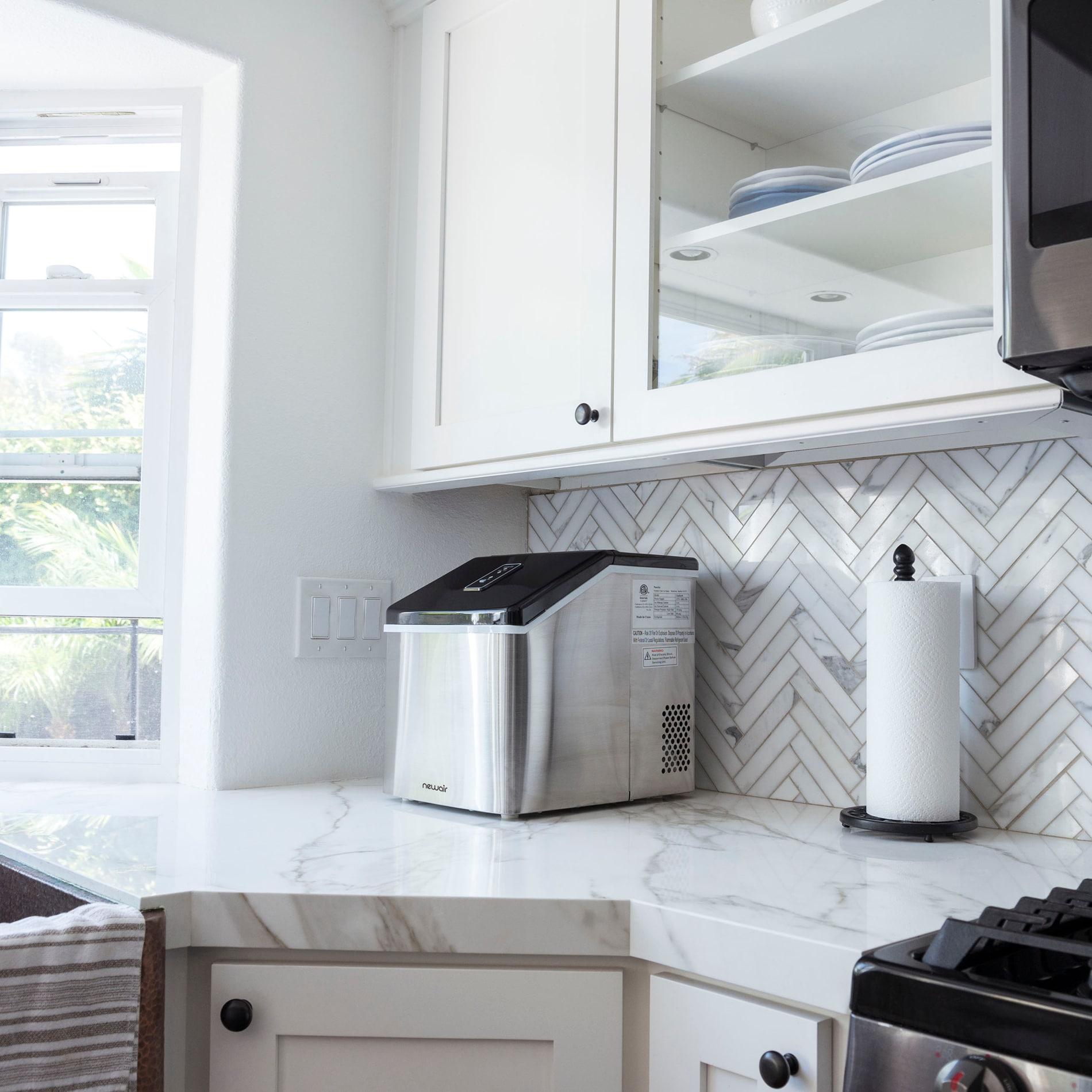 Newair Countertop Clear Ice Maker, 40 lbs. of Ice a Day with Easy to Clean BPA-Free Parts, Perfect for Cocktails, Scotch, Soda and More