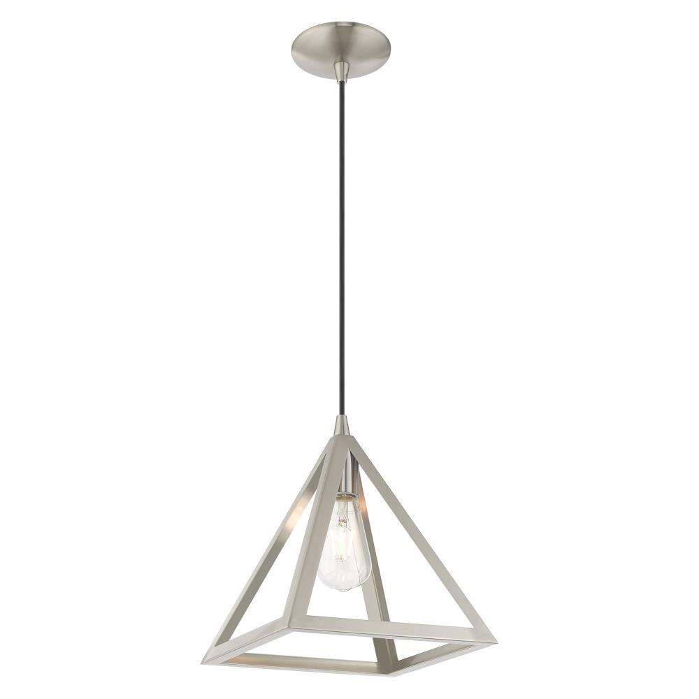 Livex Lighting Pinnacle 1 - Light Pendant in  Brushed Nickel