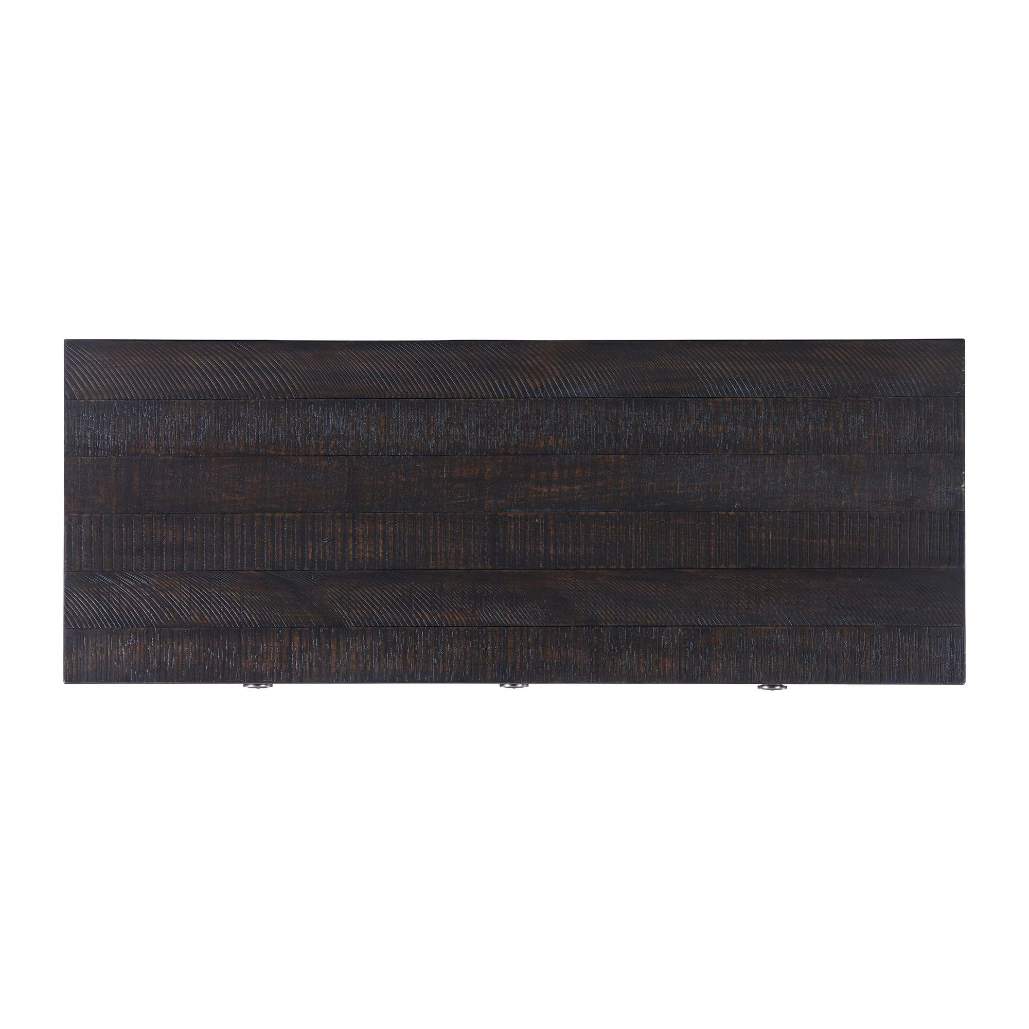 Picket House Furnishings Kahlil 3-Drawer Sofa Table in Espresso