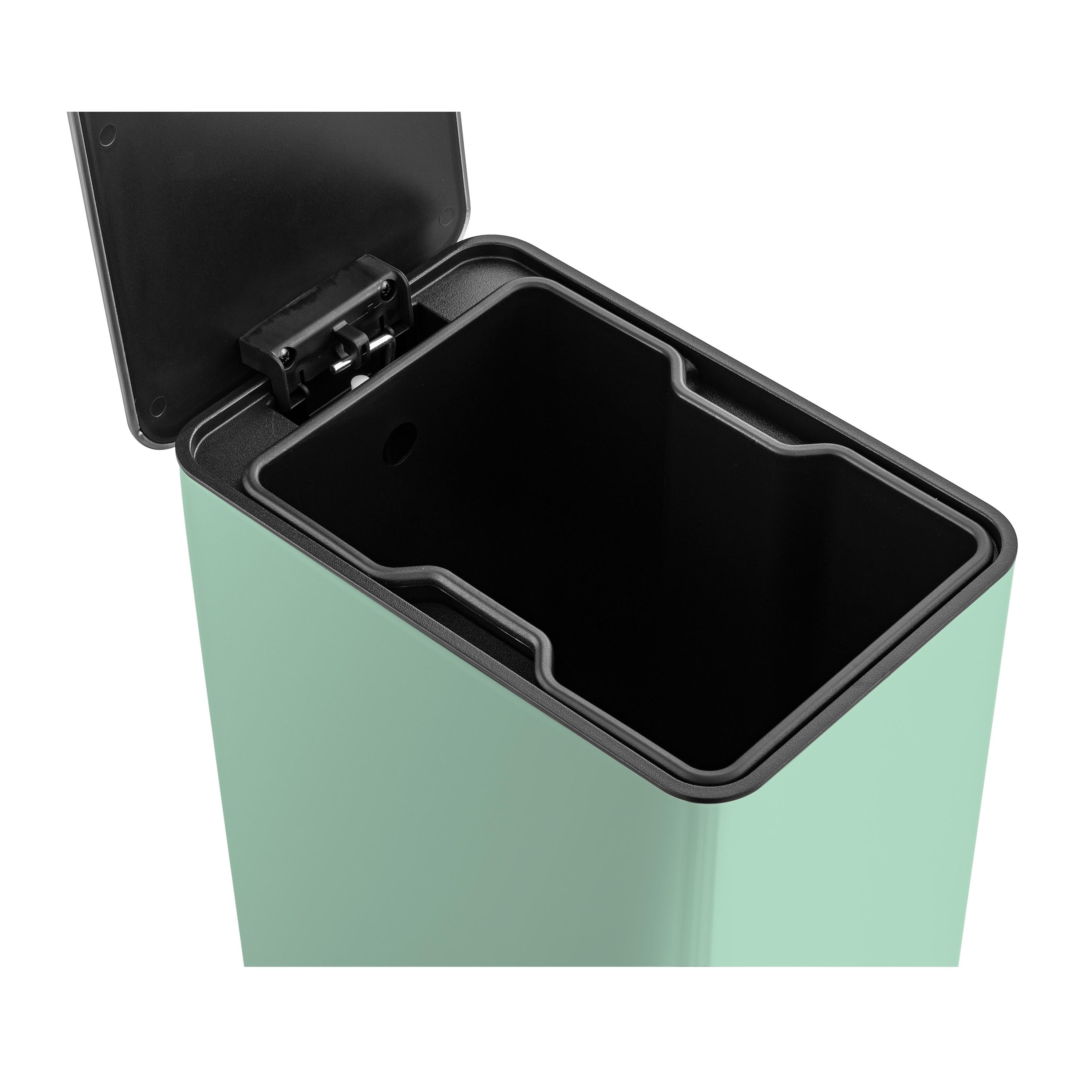 Wayfair Basics® 2.6 Gallon Stainless Steel Rectangular Step On Bathroom Trash Can